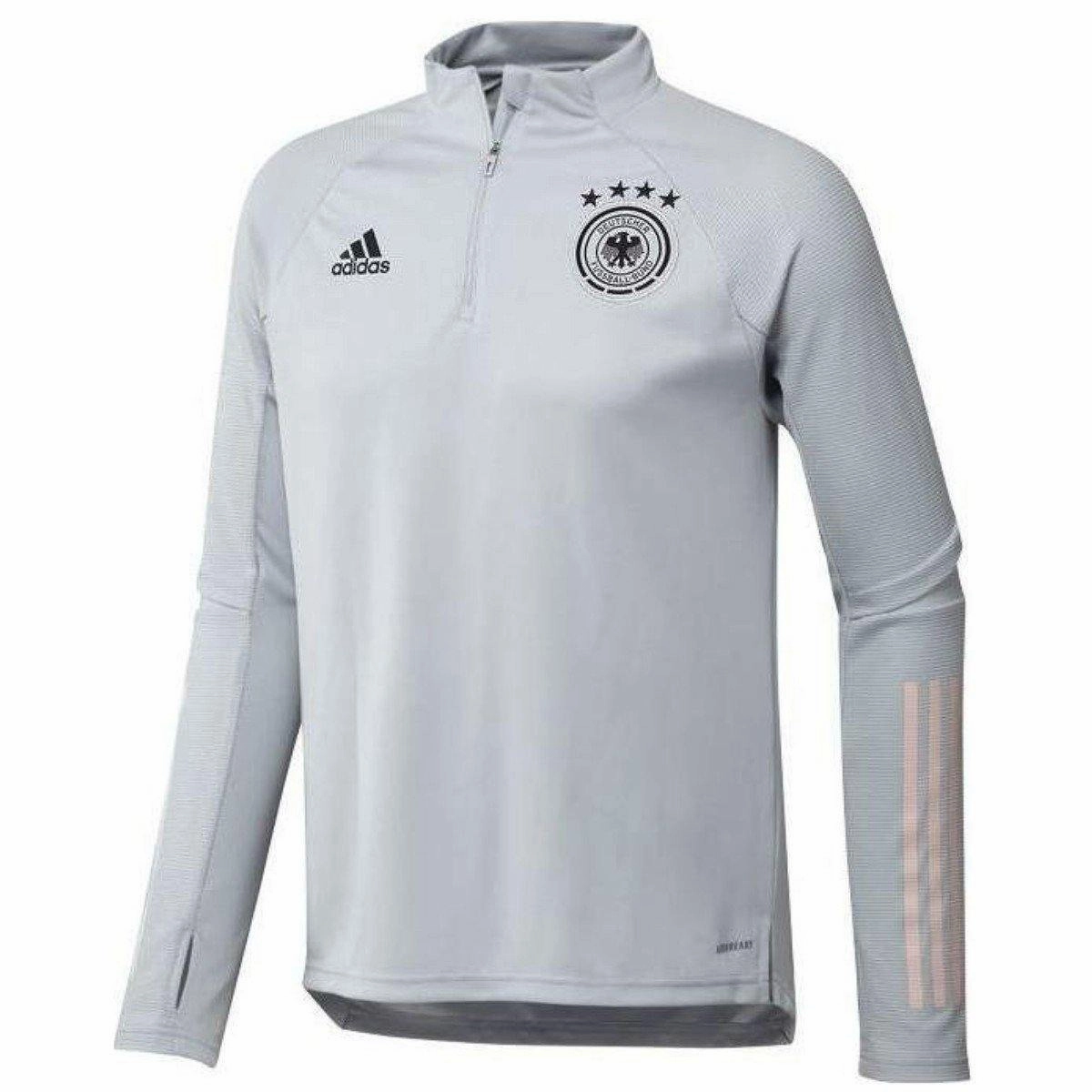 QuickDry Lining aftersun Germany light grey training technical Soccer tracksuit 2020 - Adidas