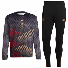 Germany pre-match training sweat tracksuit 2022/23 - Adidas Abrasion Resistant Design Anti Odor Treatment