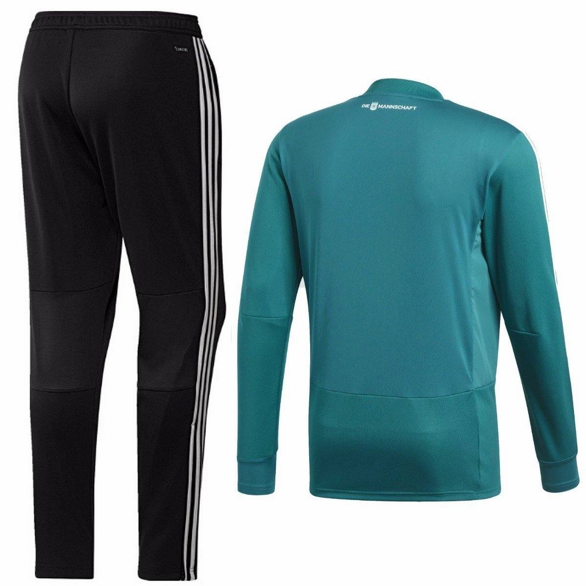 Shawl Practical Germany Technical Hybrid Sweat Soccer Tracksuit 2018/19 Green - Adidas
