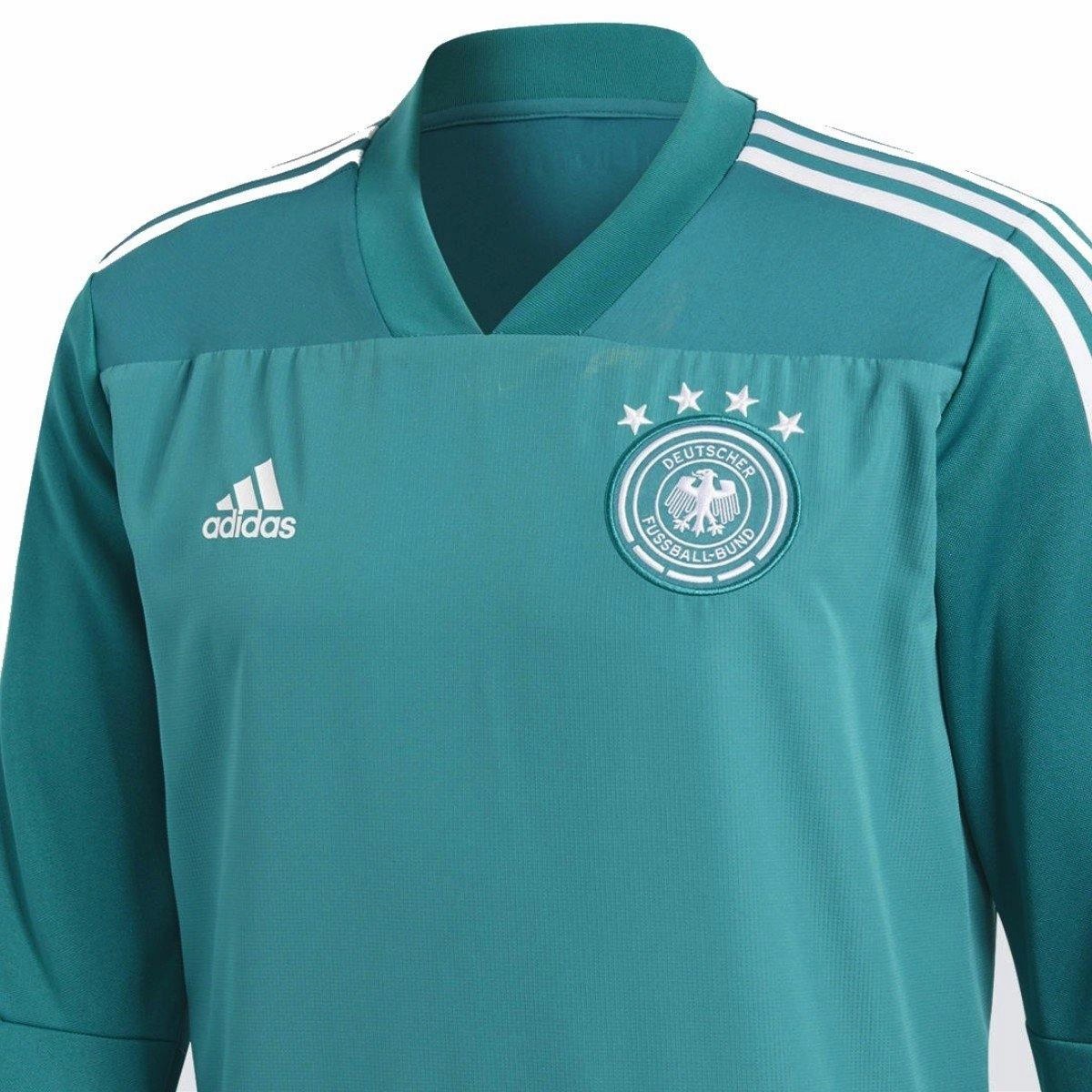 FullZipClosure Feel Germany Technical Hybrid Sweat Soccer Tracksuit 2018/19 Green - Adidas