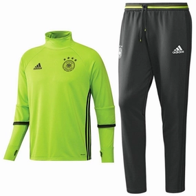 Reinforced Stitching Germany Training Technical Soccer Tracksuit Euro 2016 Fluo - Adidas