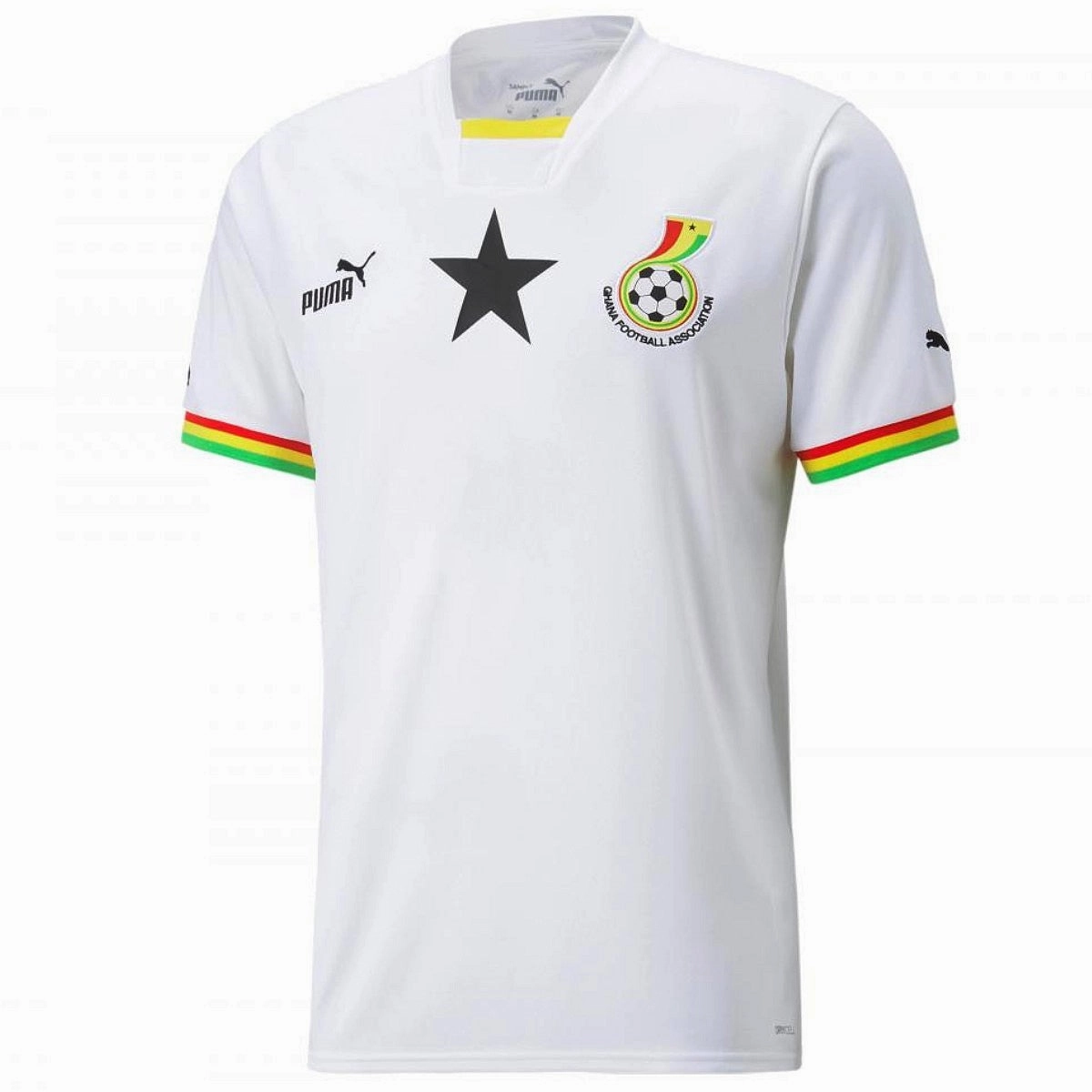 Ghana national team Home soccer jersey 2022/23 - Puma Lightweight Build