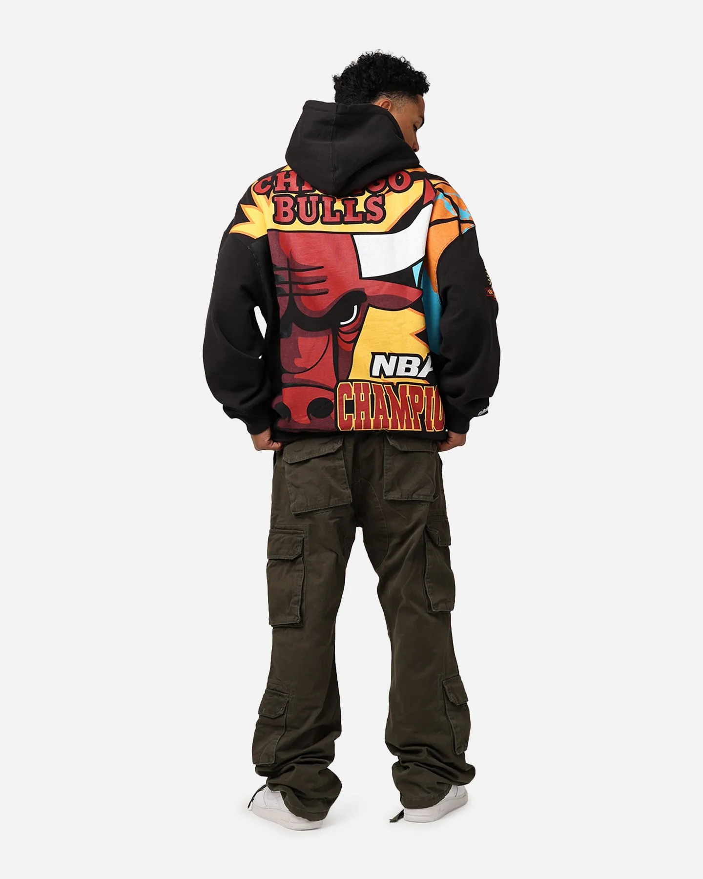 sunrise Mitchell & Ness Chicago Bulls 6 Time Hoodie Black