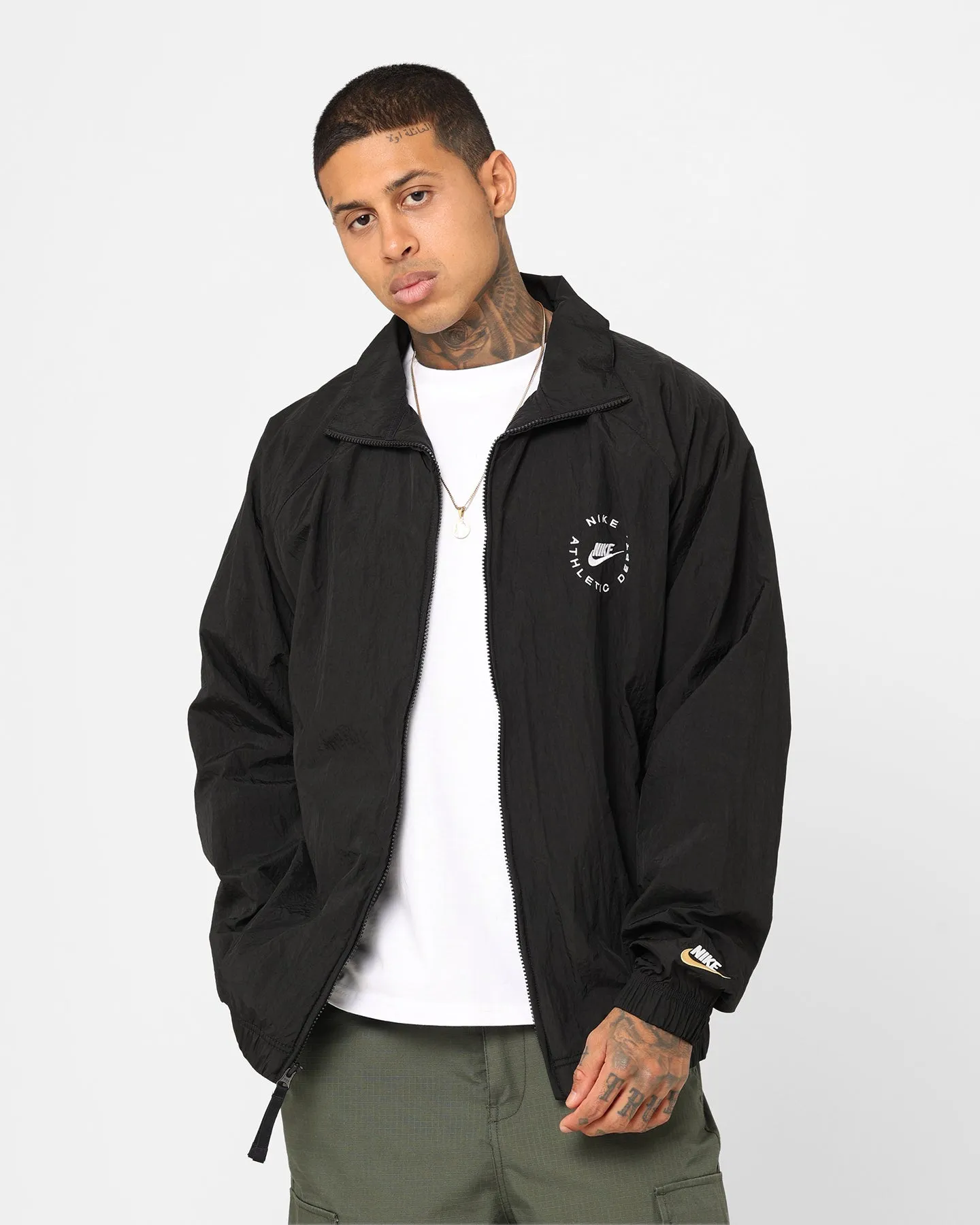 TearResistant Ripstop Nylon Nike Sportswear Woven Jacket Black/White/White