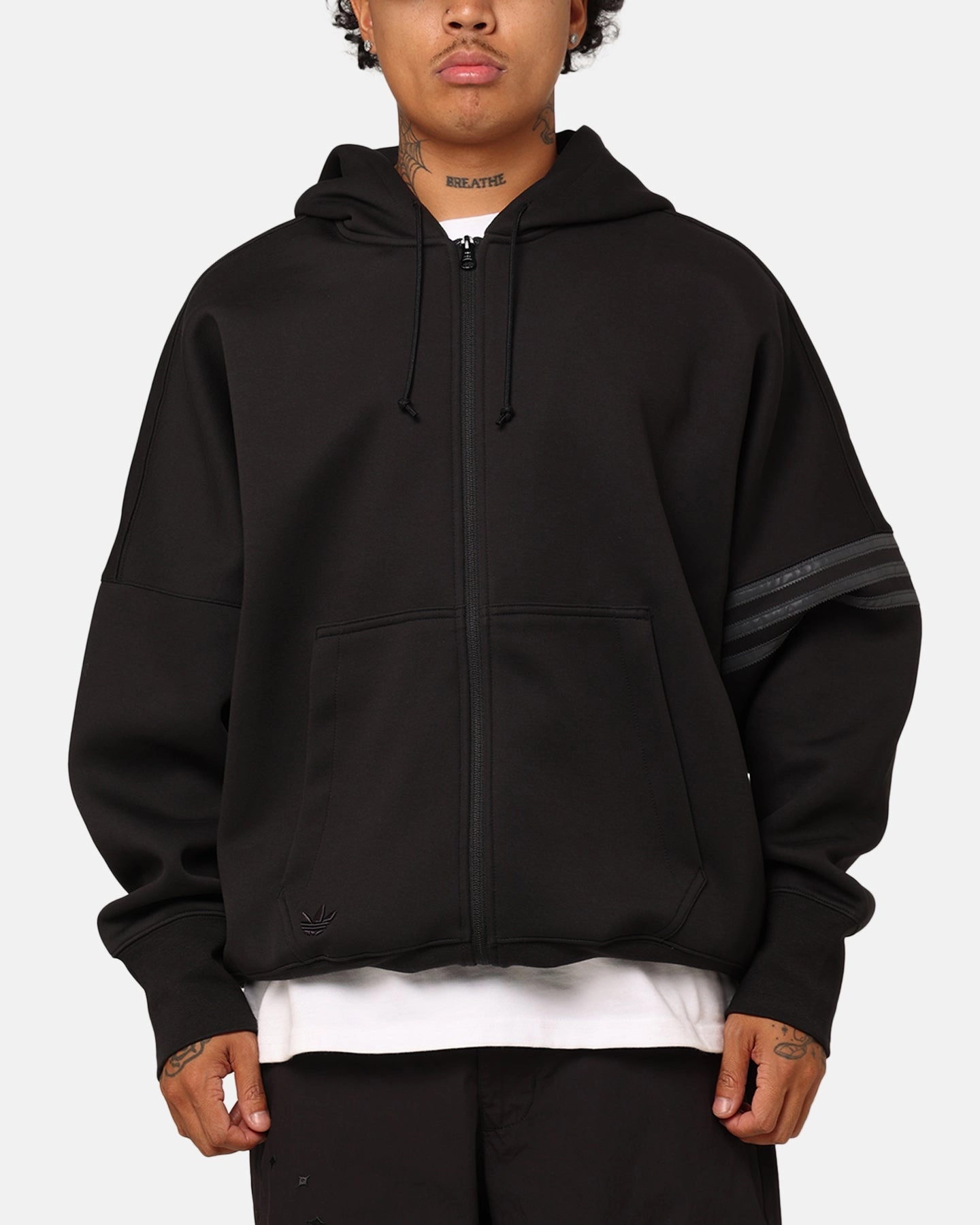 Active Protection Daily Utility Adidas Street Neuclassics Full-Zip Hoodie Black