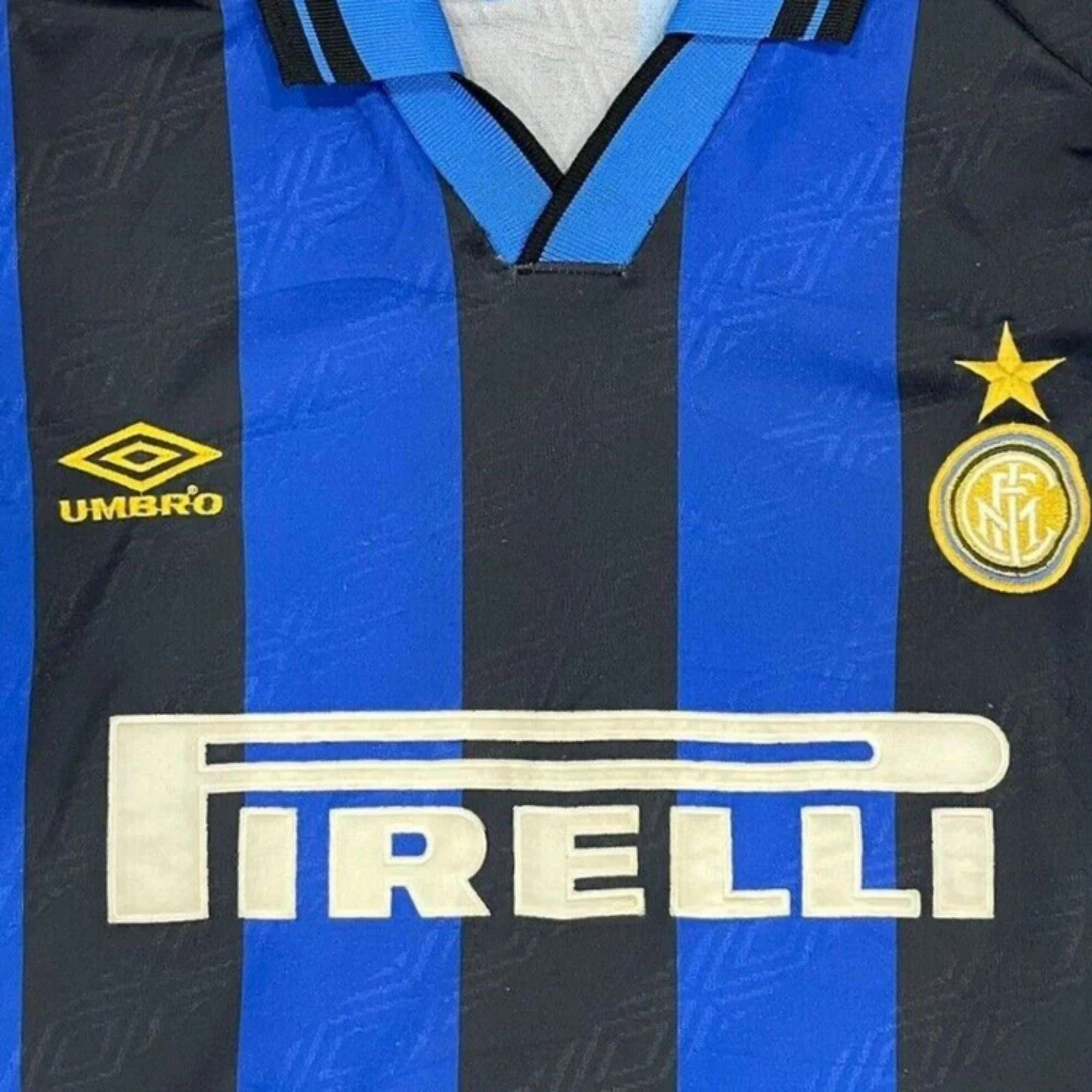 Moisture Wicking Fabric 1995/96 Inter Milan Home Jersey