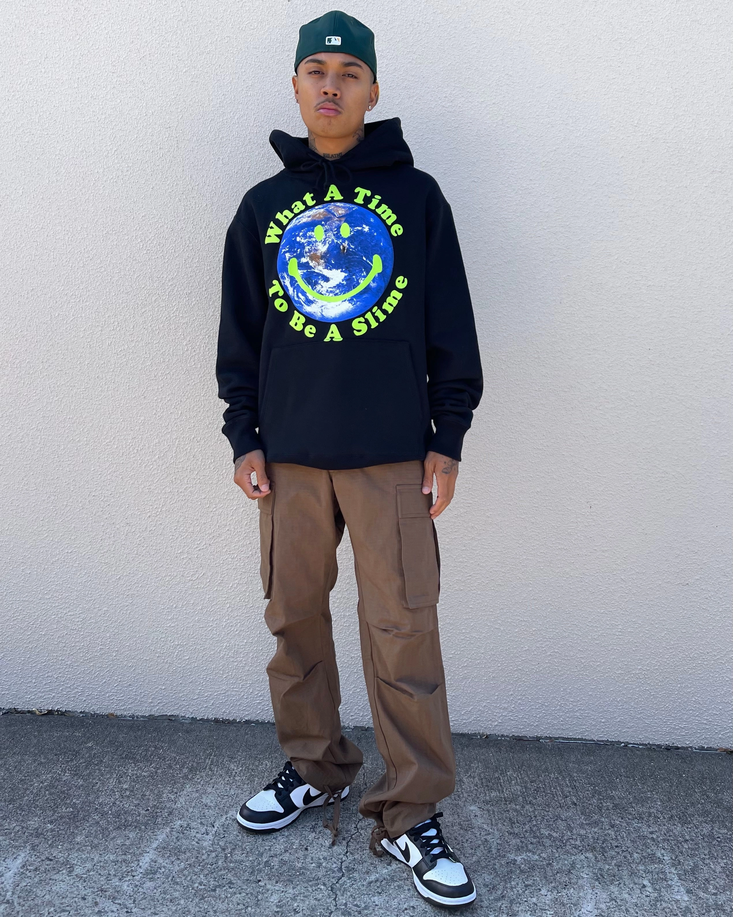 Lightweight Padding Los Angeles RadYo! What A Time To Be a Slime Hoodie Black