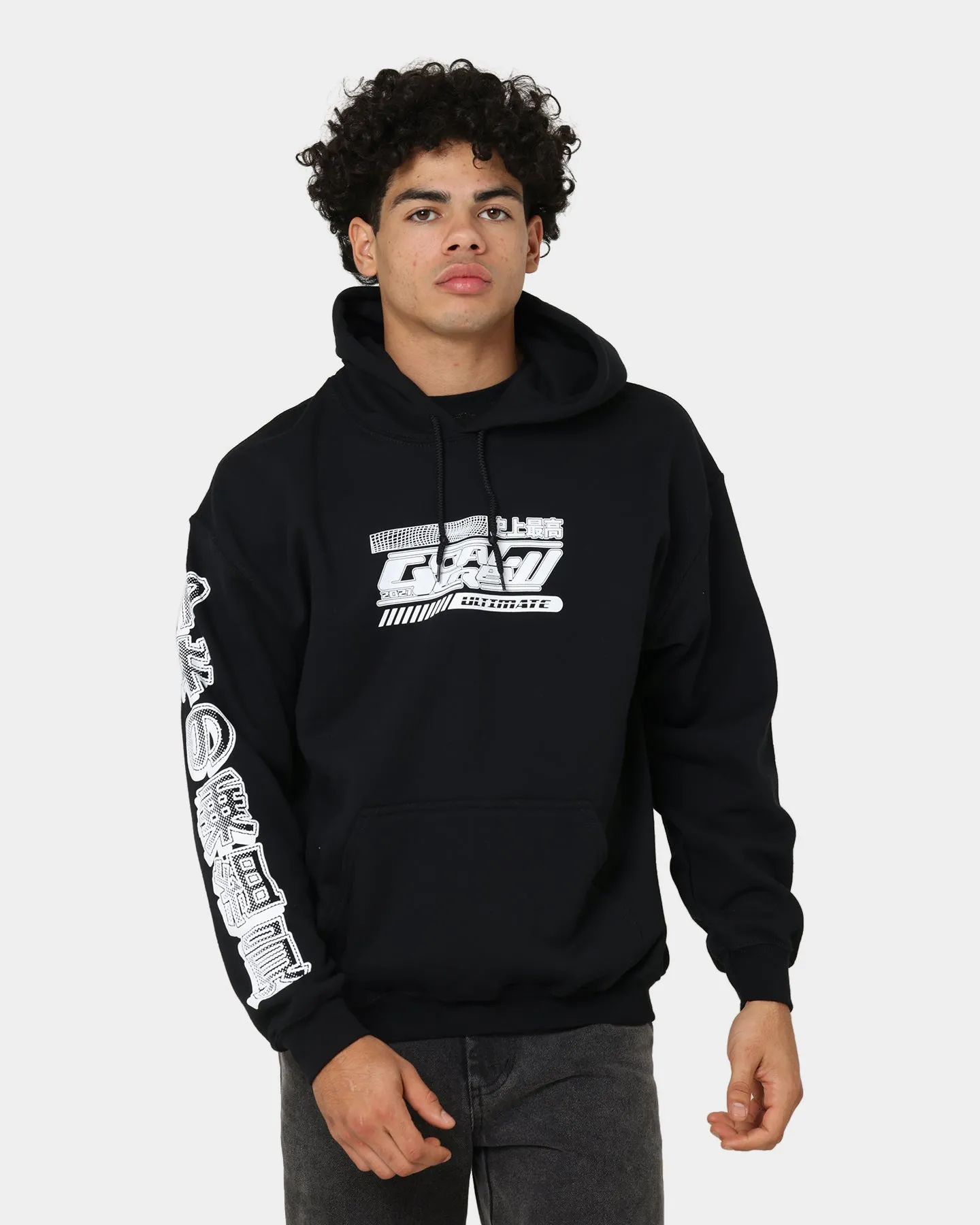 University Goat Crew Anime Hoodie Black