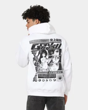 Goat Crew Anime Hoodie White AntiStaticLining Stylish-design