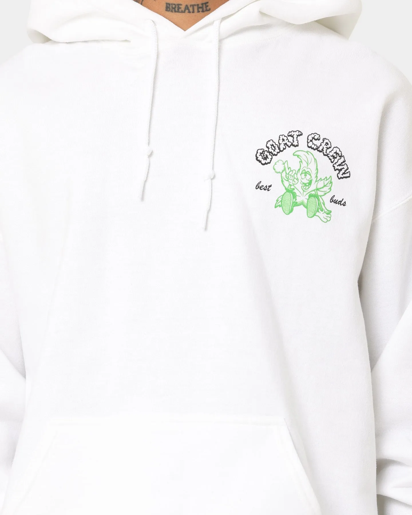 Goat Crew Best Buds Hoodie White Performance Wear