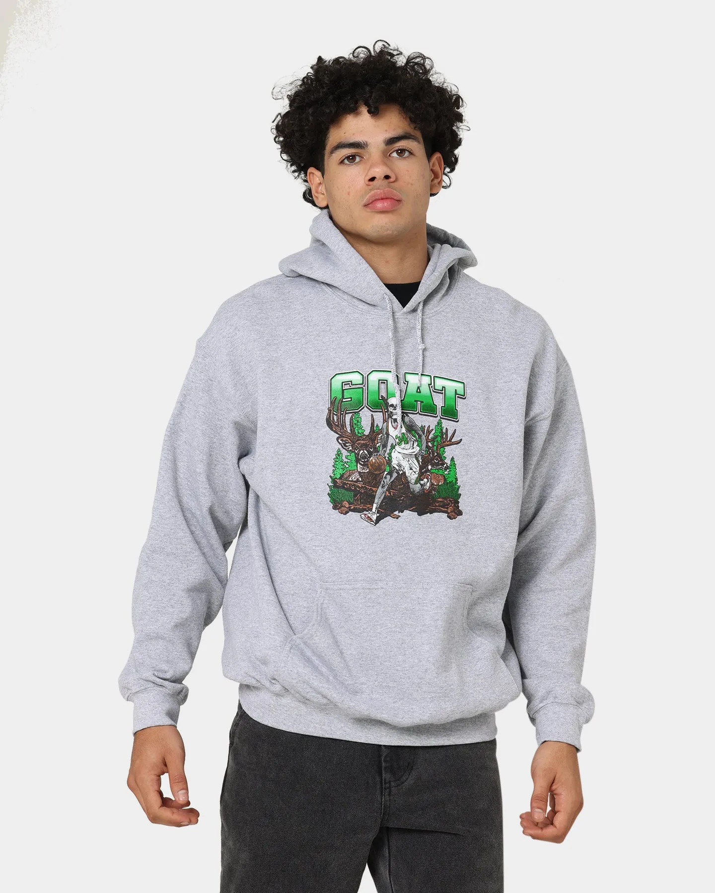 Goat Crew Buck Hunter Hoodie Grey Inspire packable