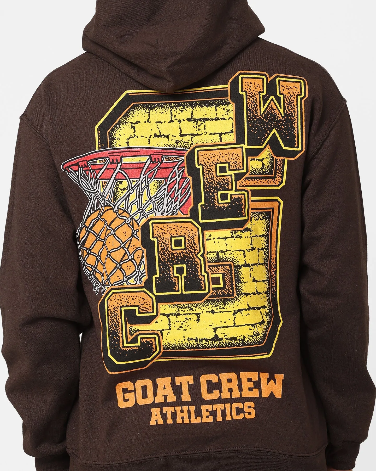 Goat Crew G.Crew Athletics Hoodie Brown Premium Jacket Cold Weather Wear
