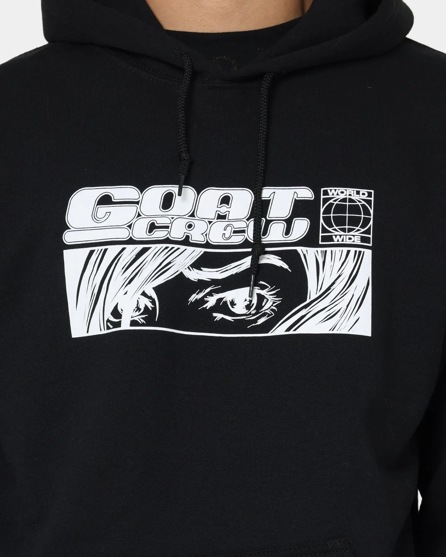 Goat Crew Harajuku Hoodie Black Recycled Material