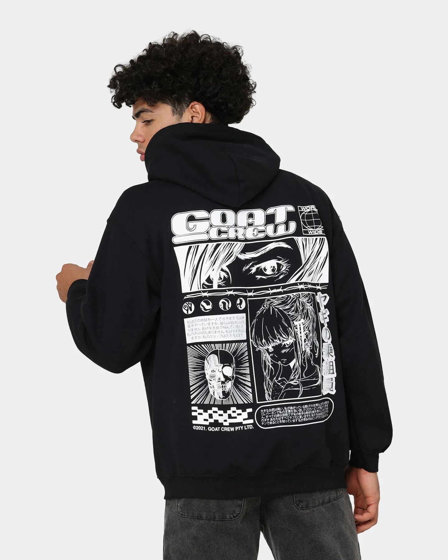 Goat Crew Harajuku Hoodie Black Admire