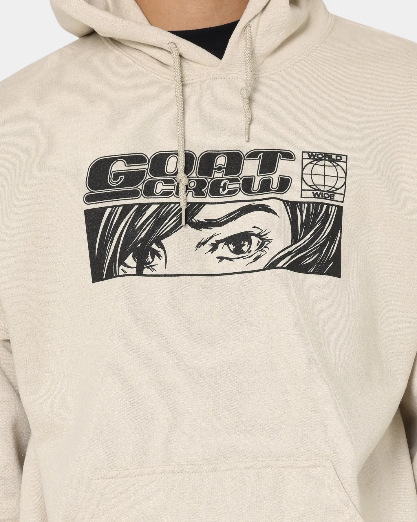 Neutral Style Flex Mobility System Goat Crew Harajuku Hoodie Sand