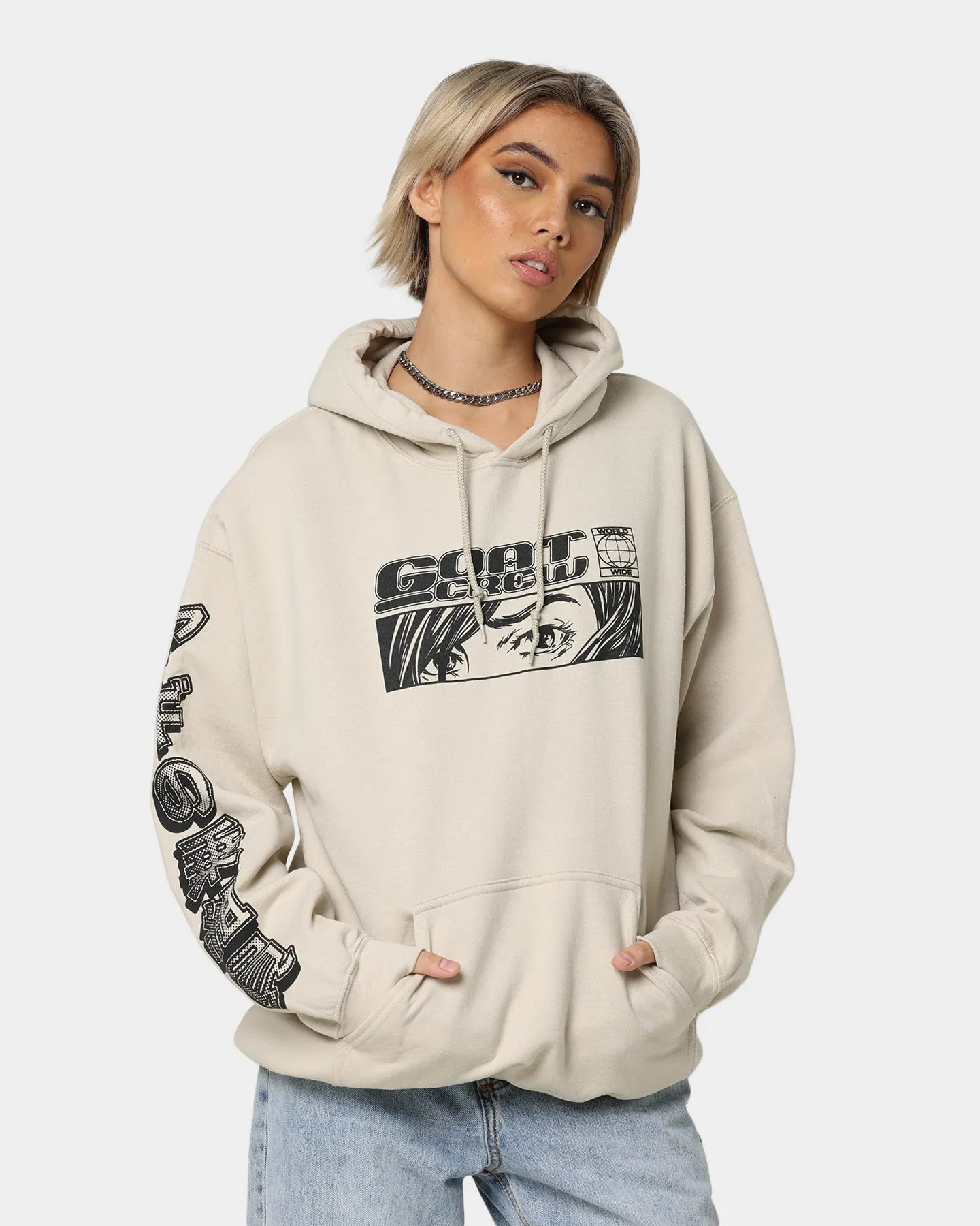 Goat Crew Harajuku Hoodie Sand Street Cool Wind Safe