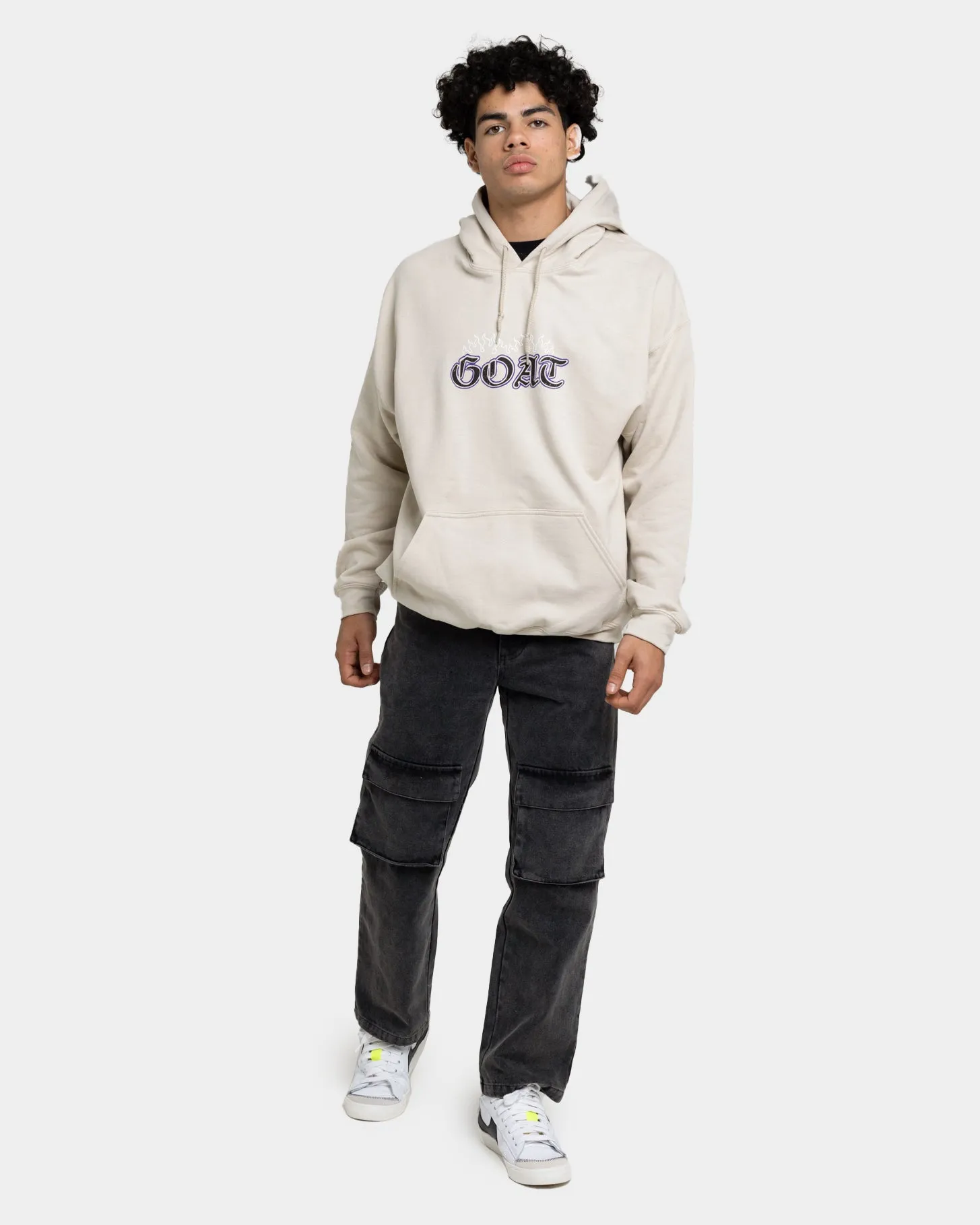 Goat Crew King Skeleton Hoodie Sand Hooded Version