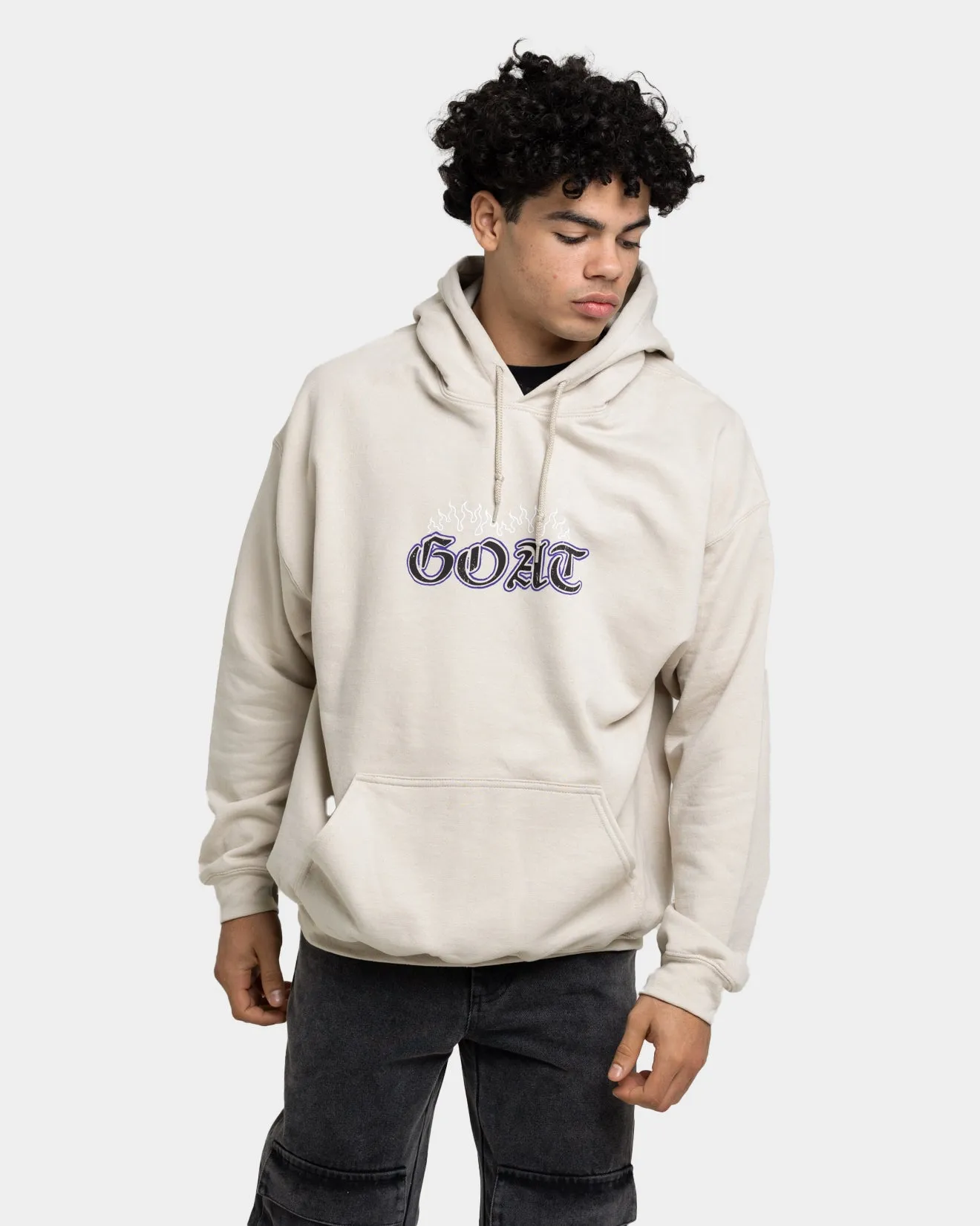 Goat Crew King Skeleton Hoodie Sand Time