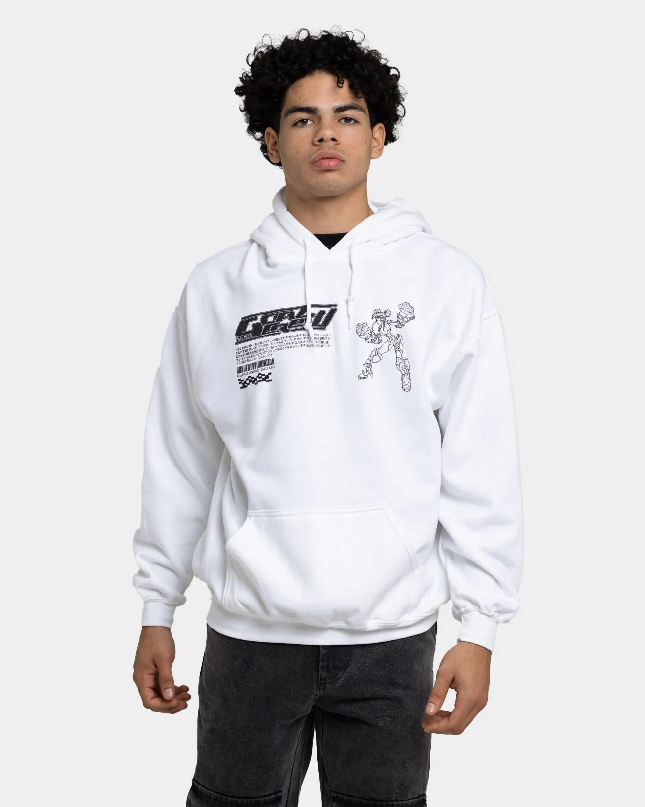 suitable for individual sports Street Edge Goat Crew Kyoto Hoodie White