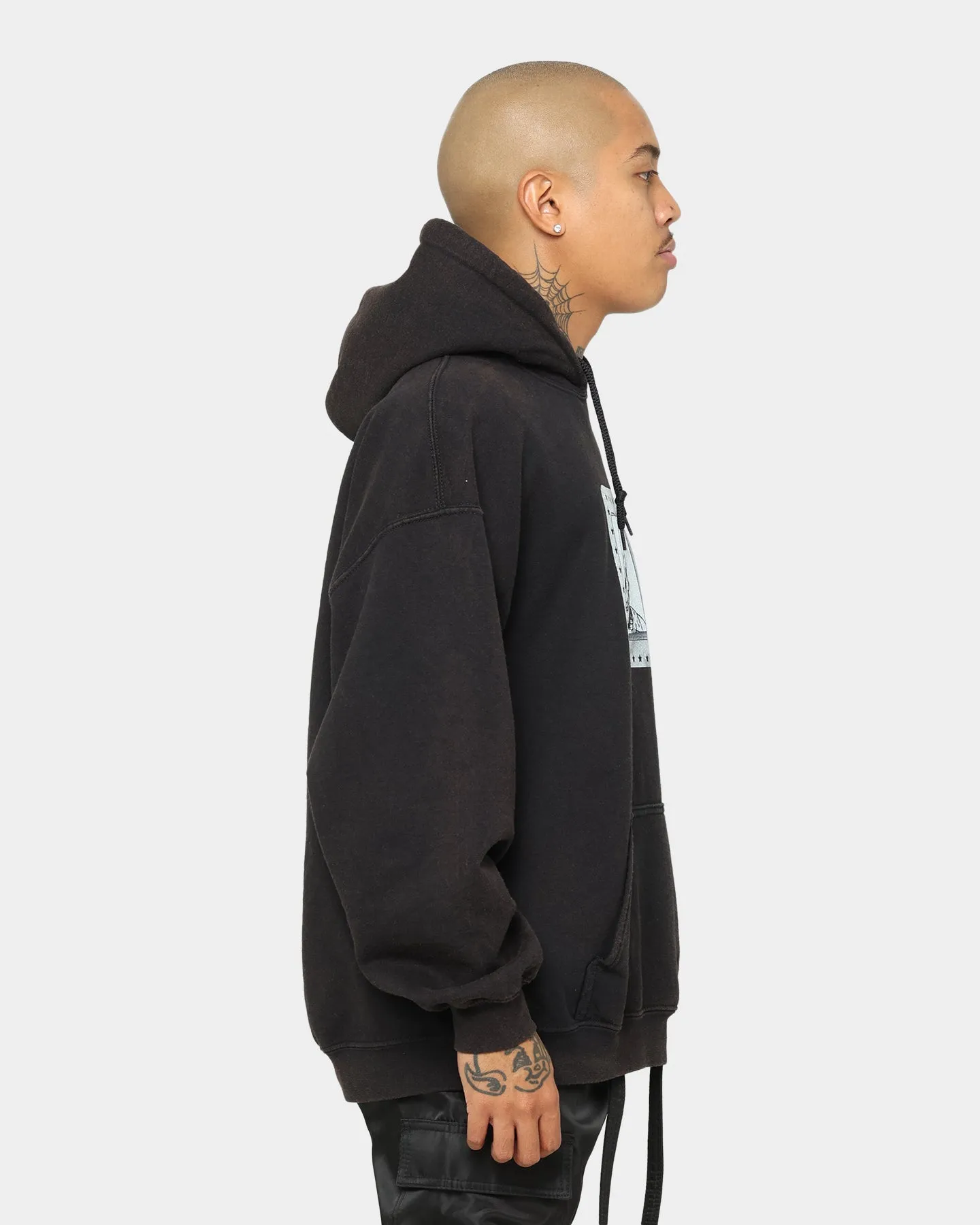 swimmers suitable for birthdays Goat Crew License Vintage Hoodie Black Wash