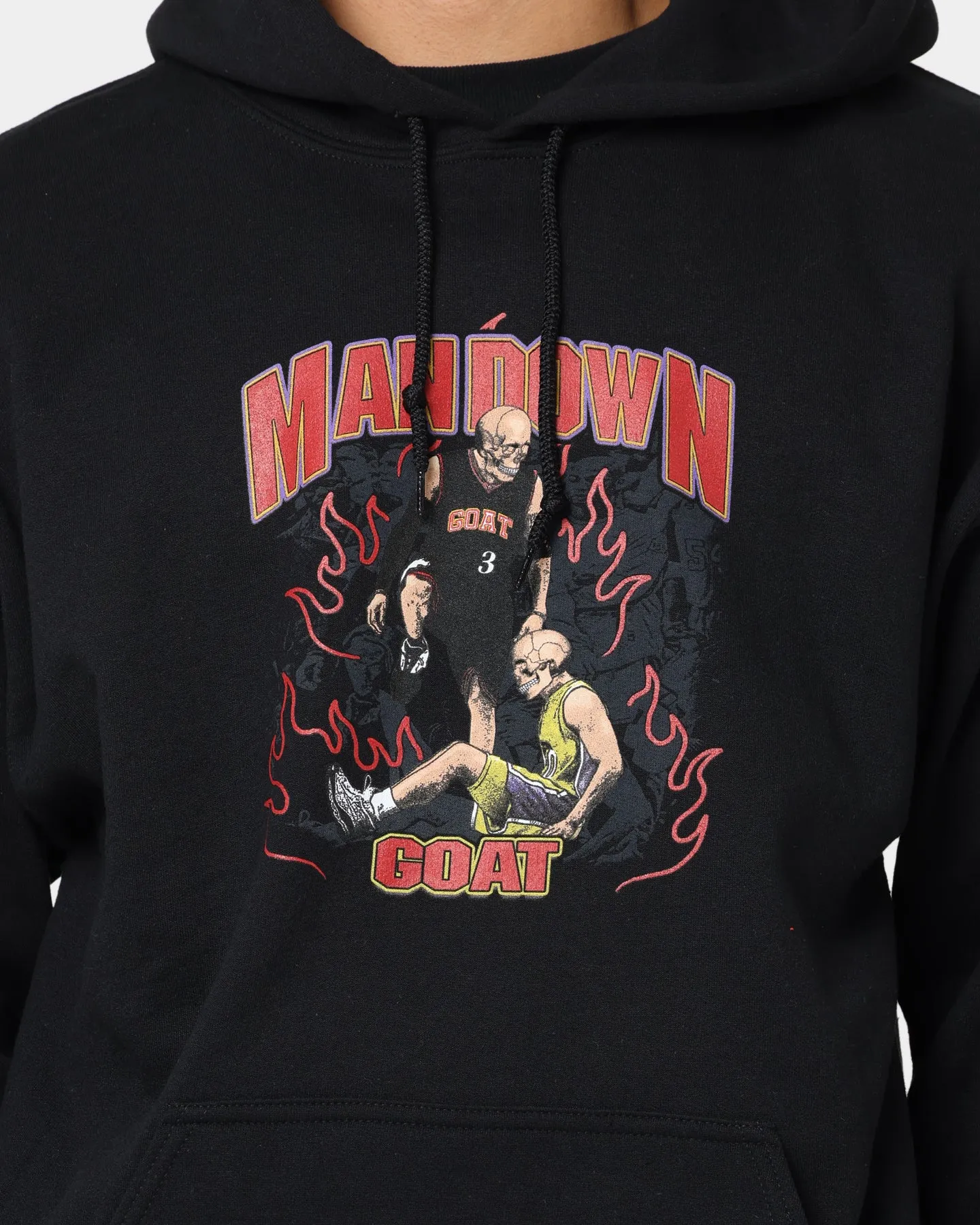 Goat Crew Man Down Hoodie Black Degree Gravity Defying Weight