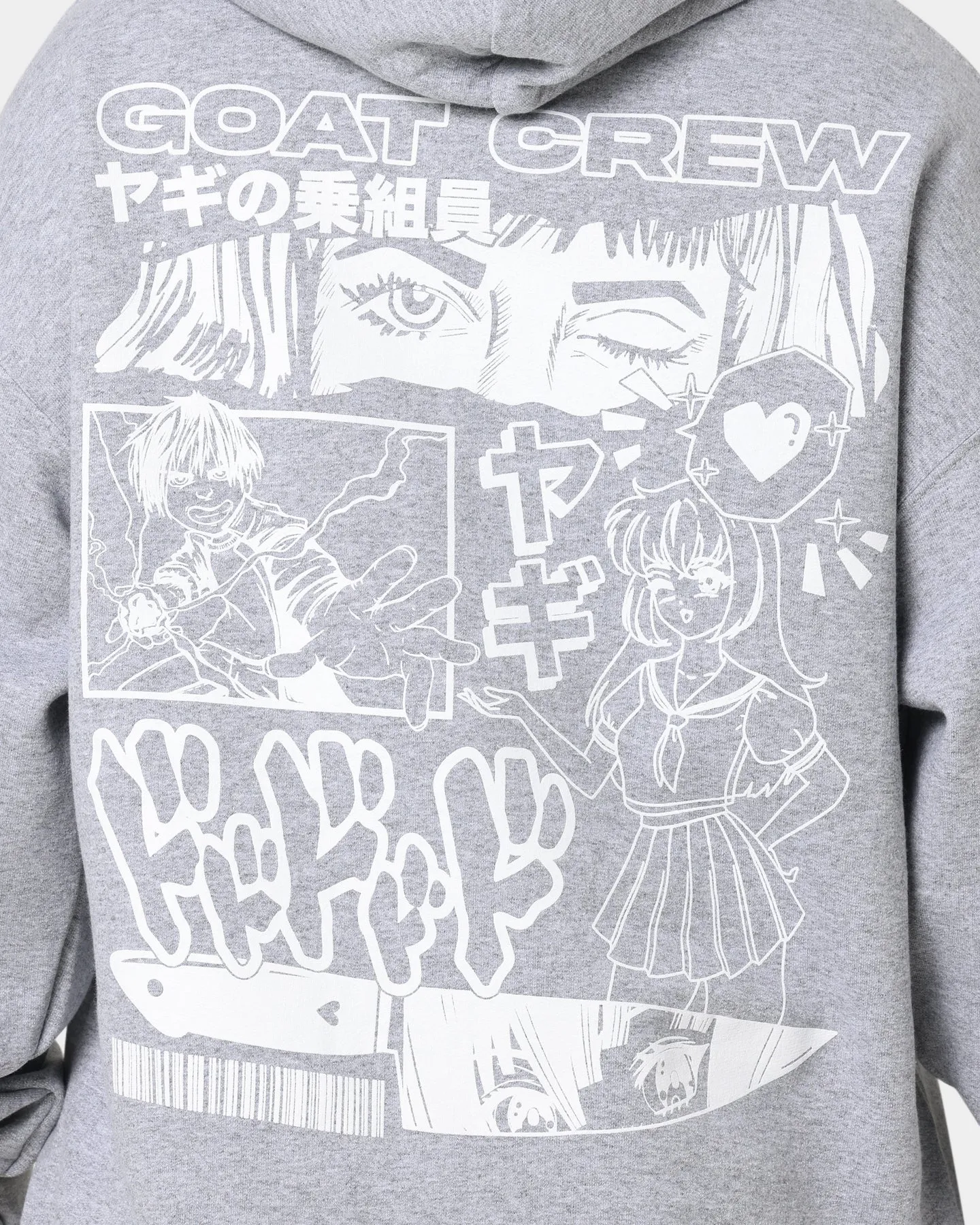 Goat Crew Niseko Hoodie Grey Oversized Pub