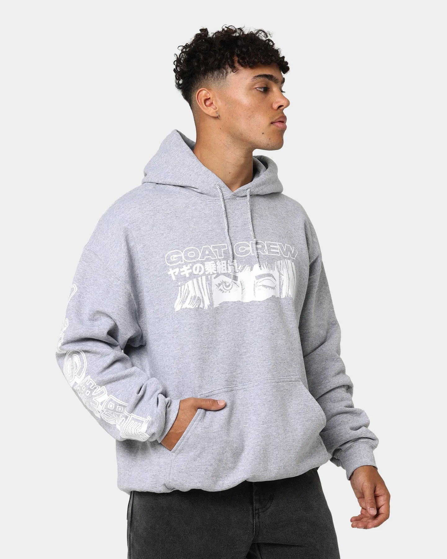 Date night Efficient Protection Goat Crew Niseko Hoodie Grey