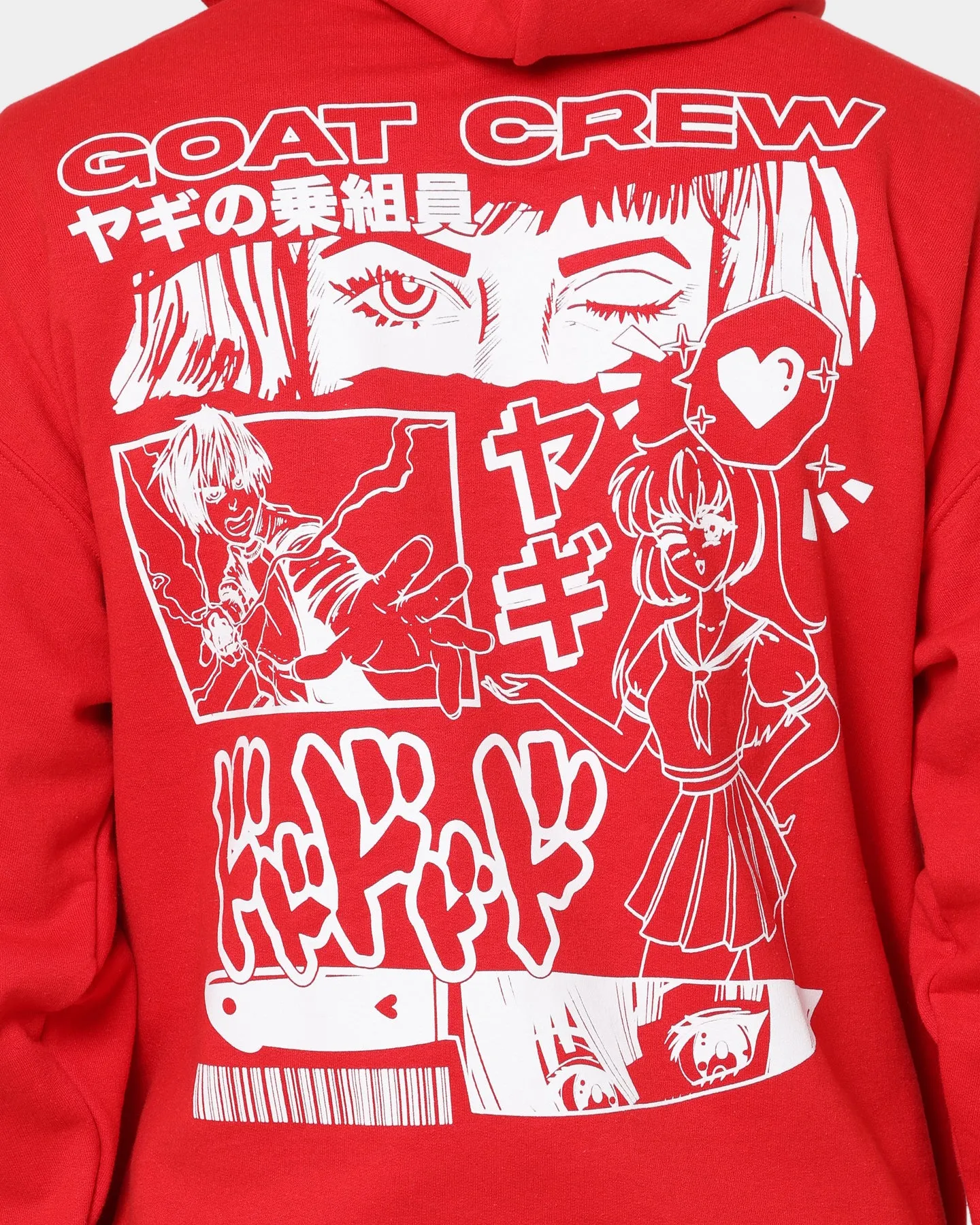 Anti-pill Goat Crew Niseko Hoodie Red