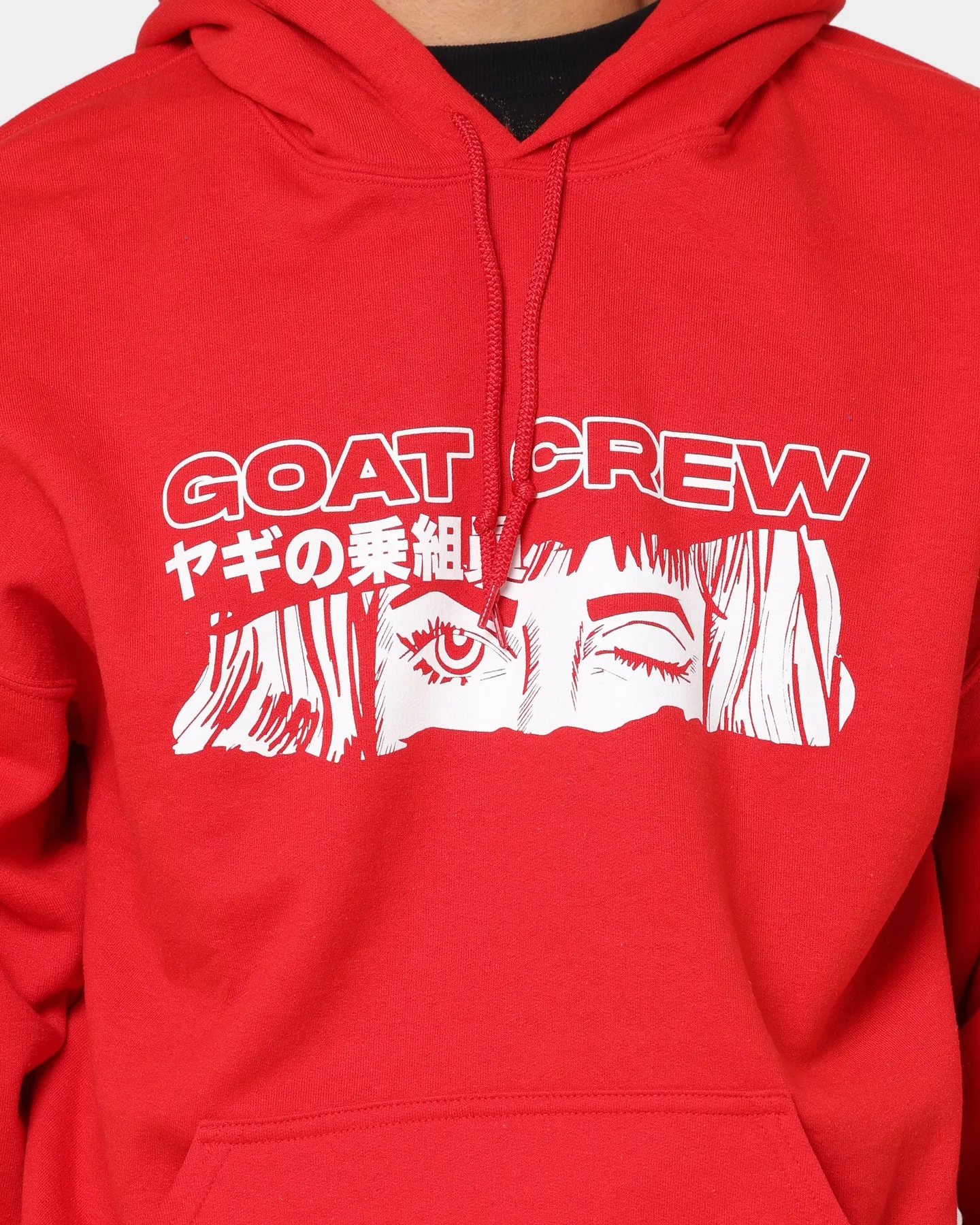 Goat Crew Niseko Hoodie Red Padded collar