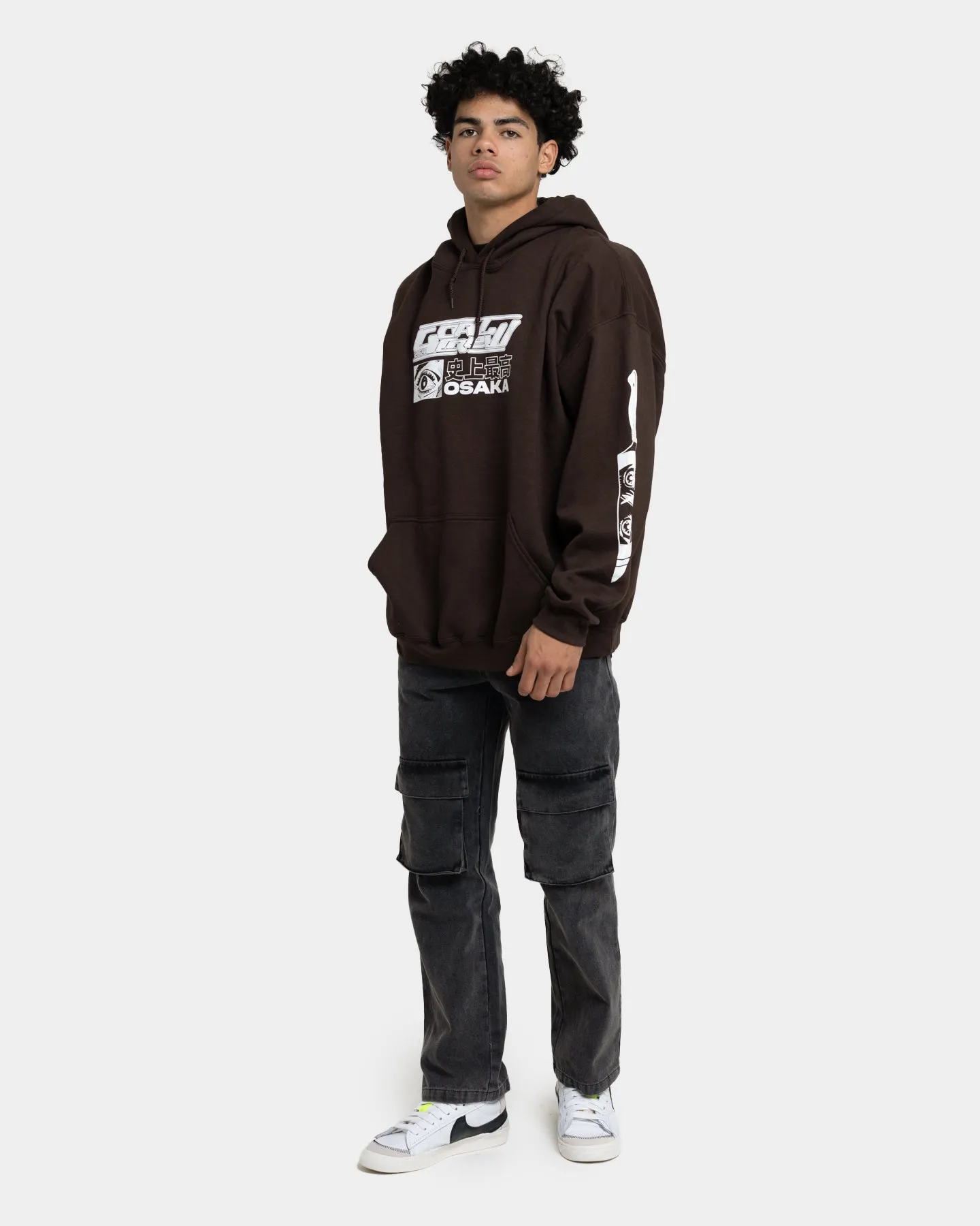 Goat Crew Osaka Hoodie Brown Functional Wear Exhibit