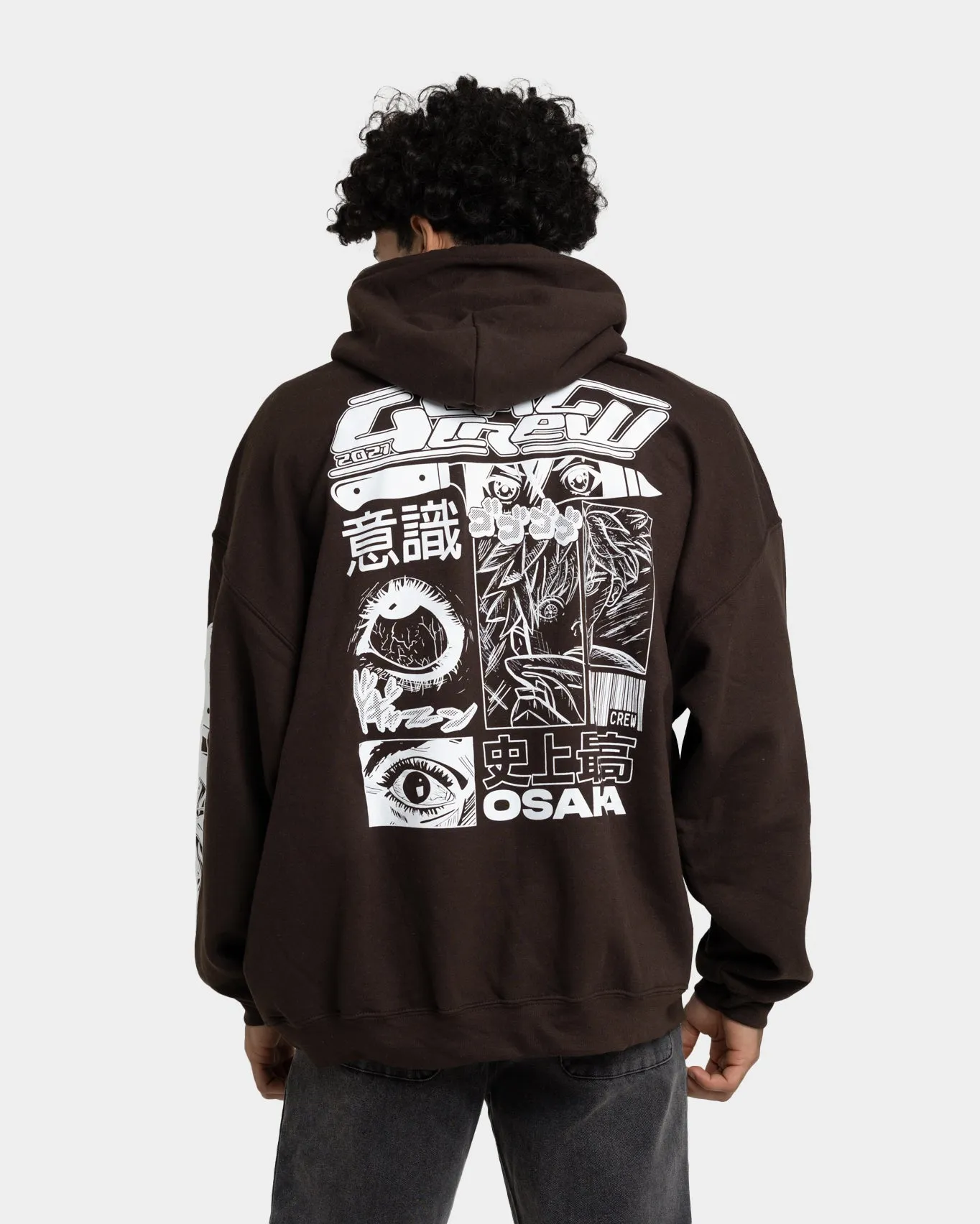Goat Crew Osaka Hoodie Brown Non Chafing Edges Unique
