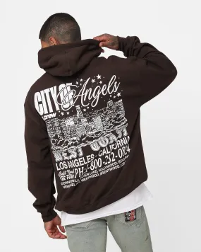 Goat Crew The City Of Angels Hoodie Brown Rugged Layering