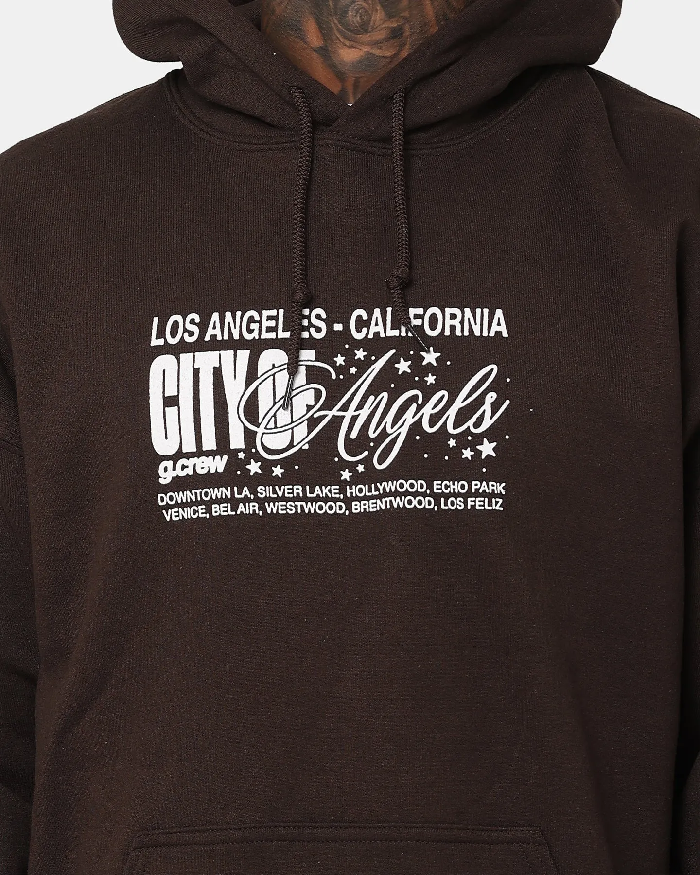 Goat Crew The City Of Angels Hoodie Brown Potential Relaxed Layer