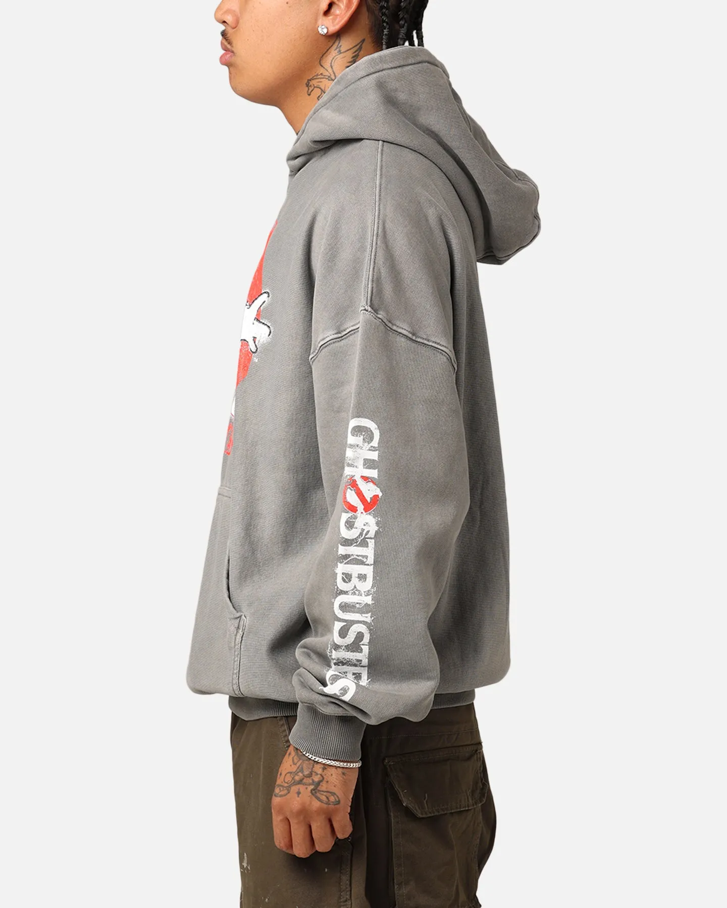 RipstopFabric Goat Crew X Ghostbusters Heavyweight Hoodie Washed Charcoal