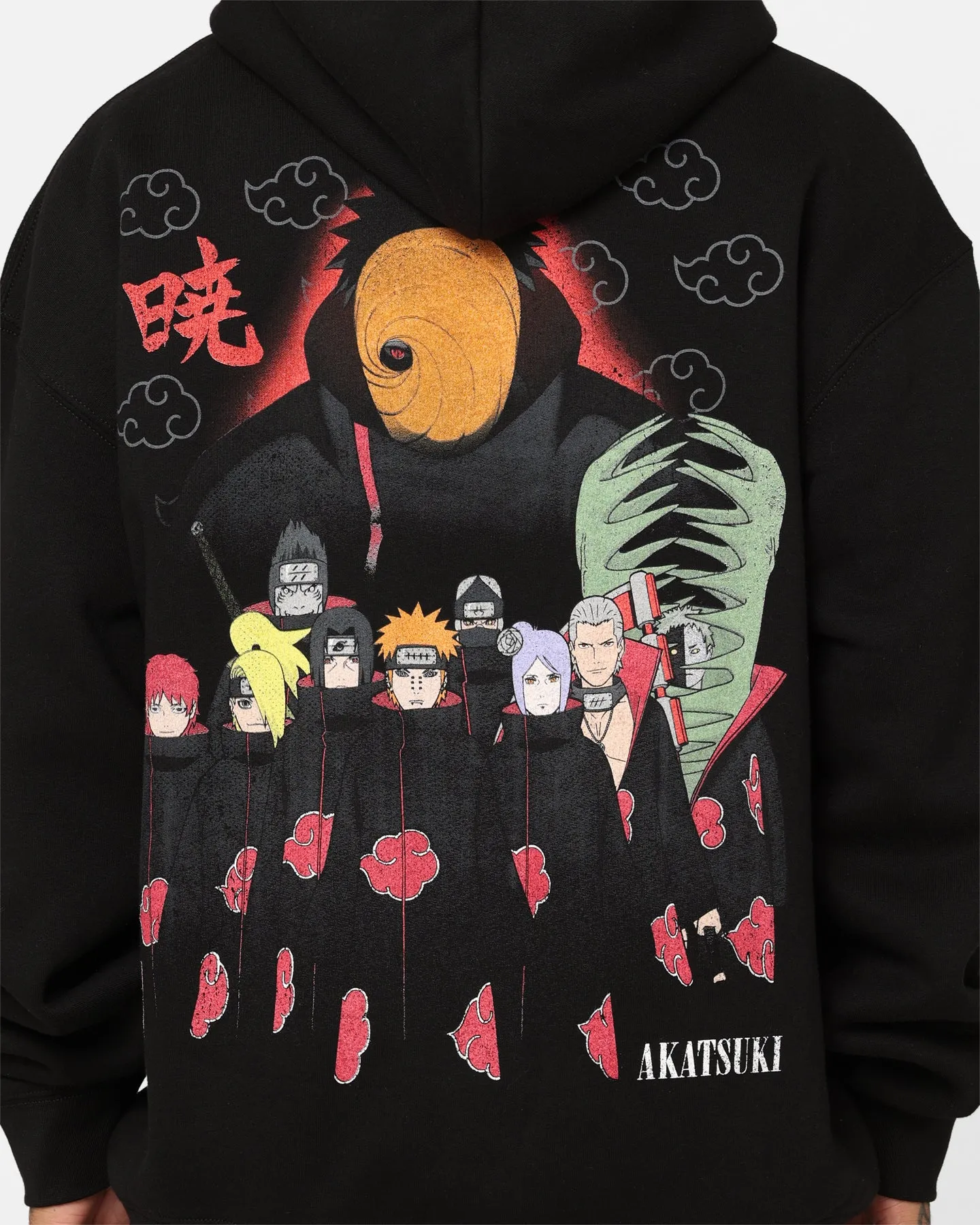 Goat Crew X Naruto Akatsuki Zip Hoodie Black Respect Casual Outdoor Layer