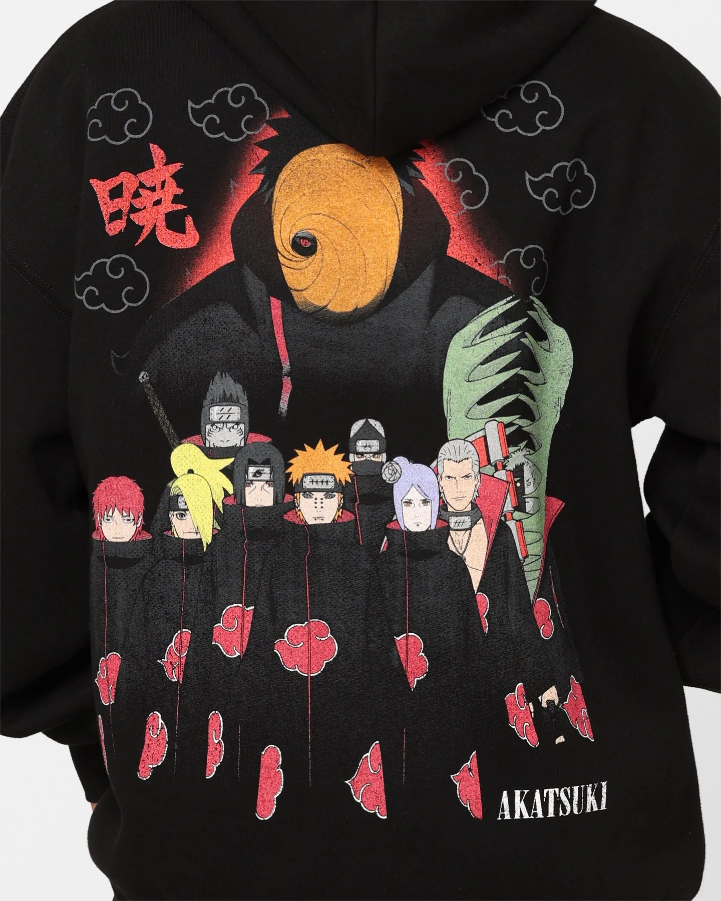 Ritual Goat Crew X Naruto Akatsuki Zip Hoodie Black