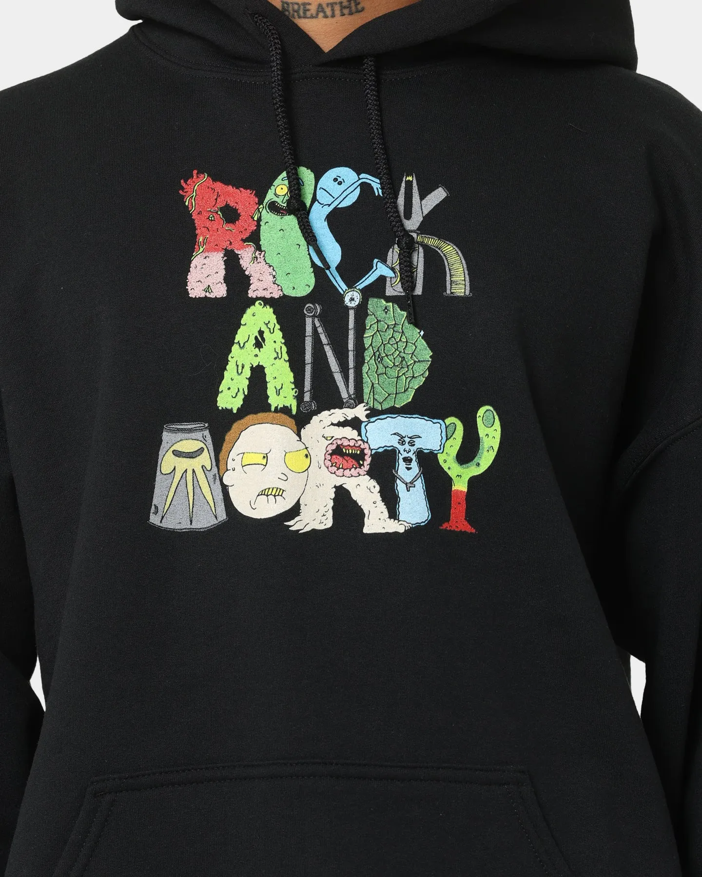 Weekend Comfort Goat Crew X Rick And Morty Beast Hoodie Black