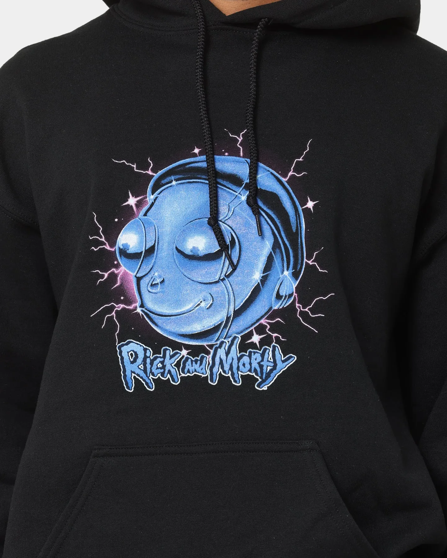 Goat Crew X Rick And Morty Chrome Heads Hoodie Black Suede