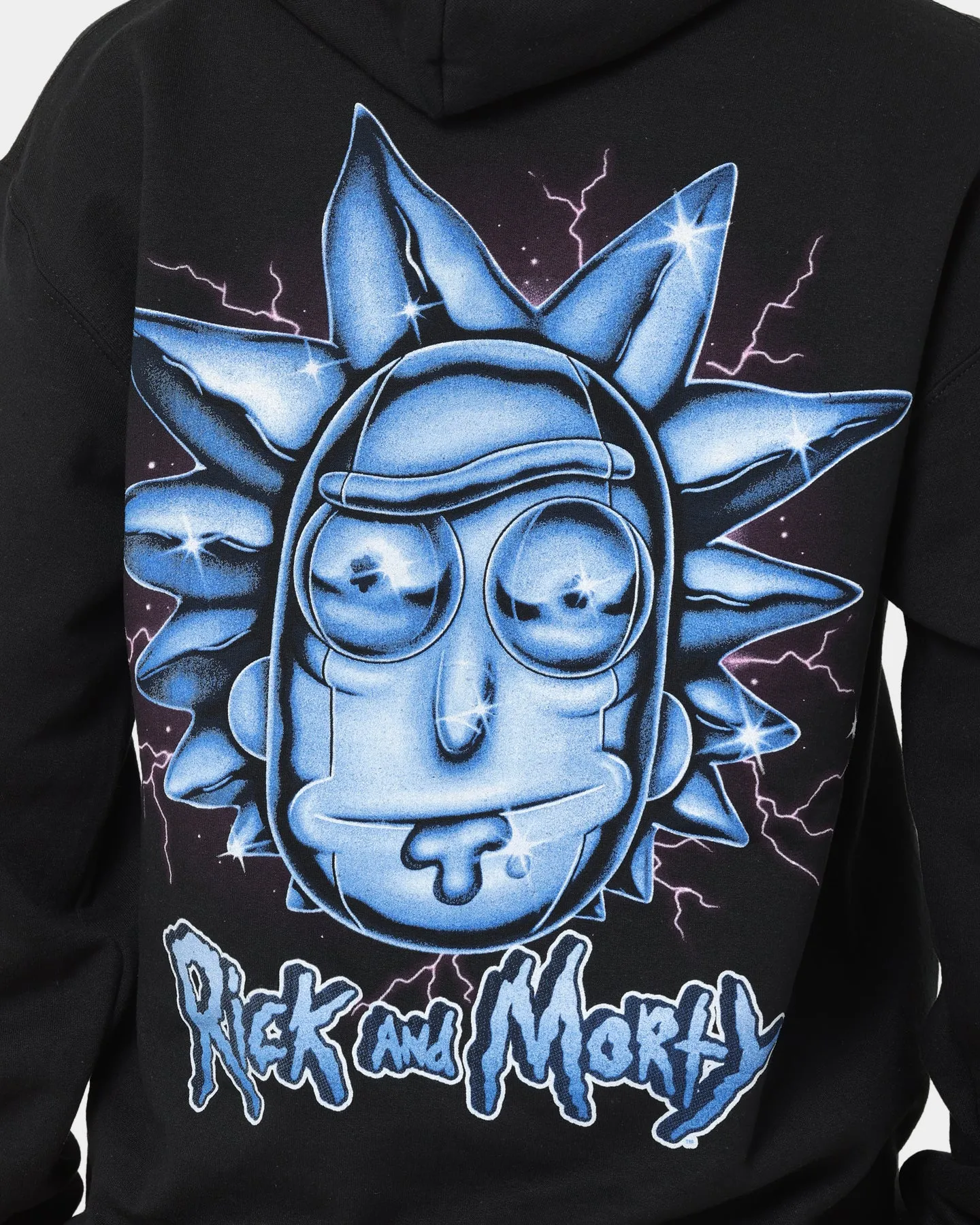 All Weather Versatility Goat Crew X Rick And Morty Chrome Heads Hoodie Black