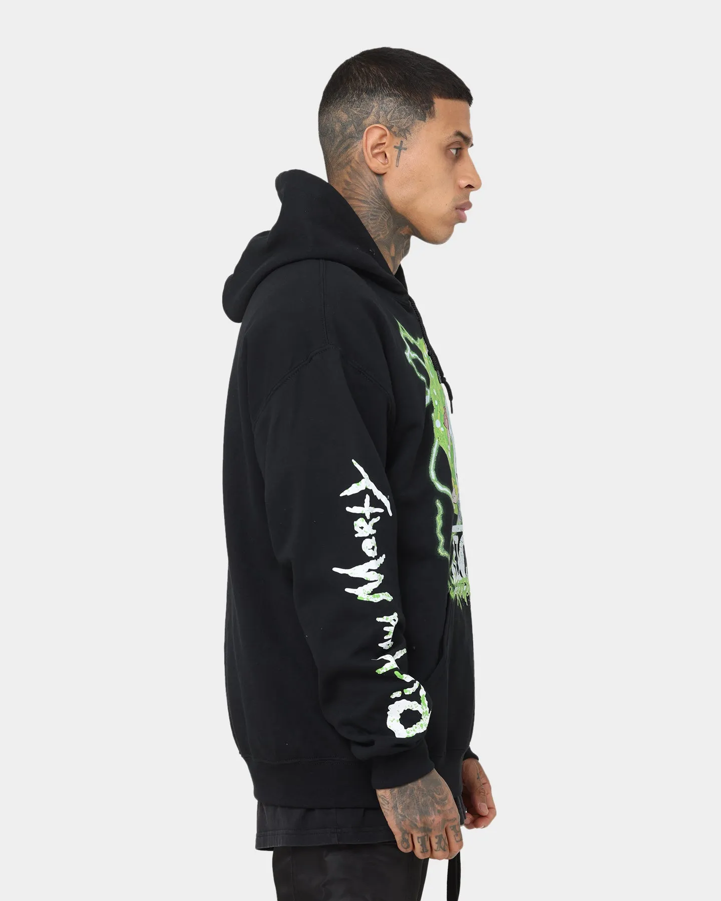 Goat Crew X Rick And Morty Portal Hoodie Black Protect
