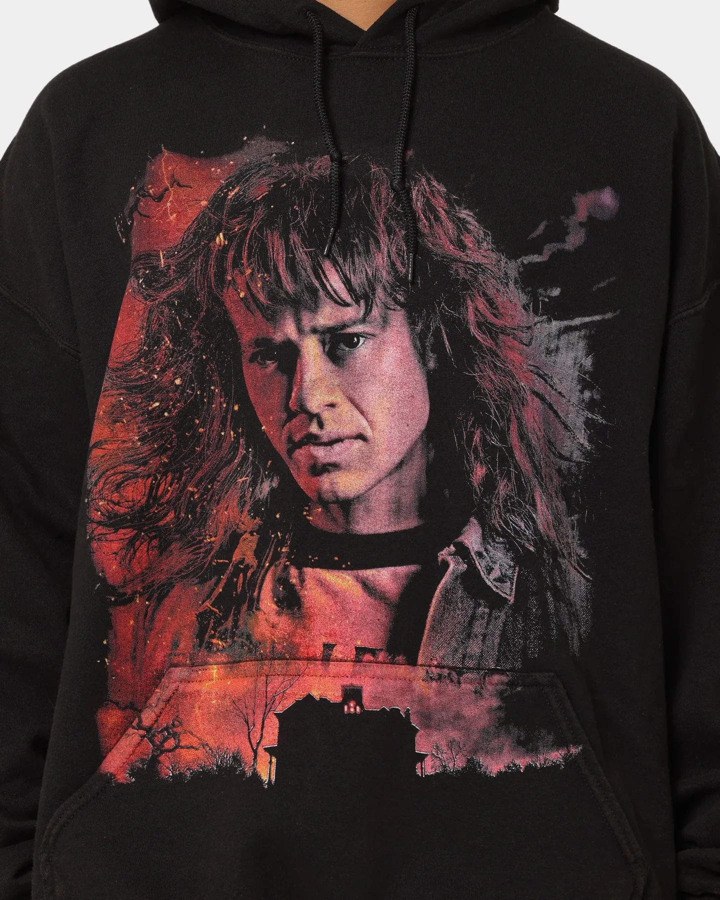 Goat Crew X Stranger Things Eddie Vintage Hoodie Black Wash Overcome work event