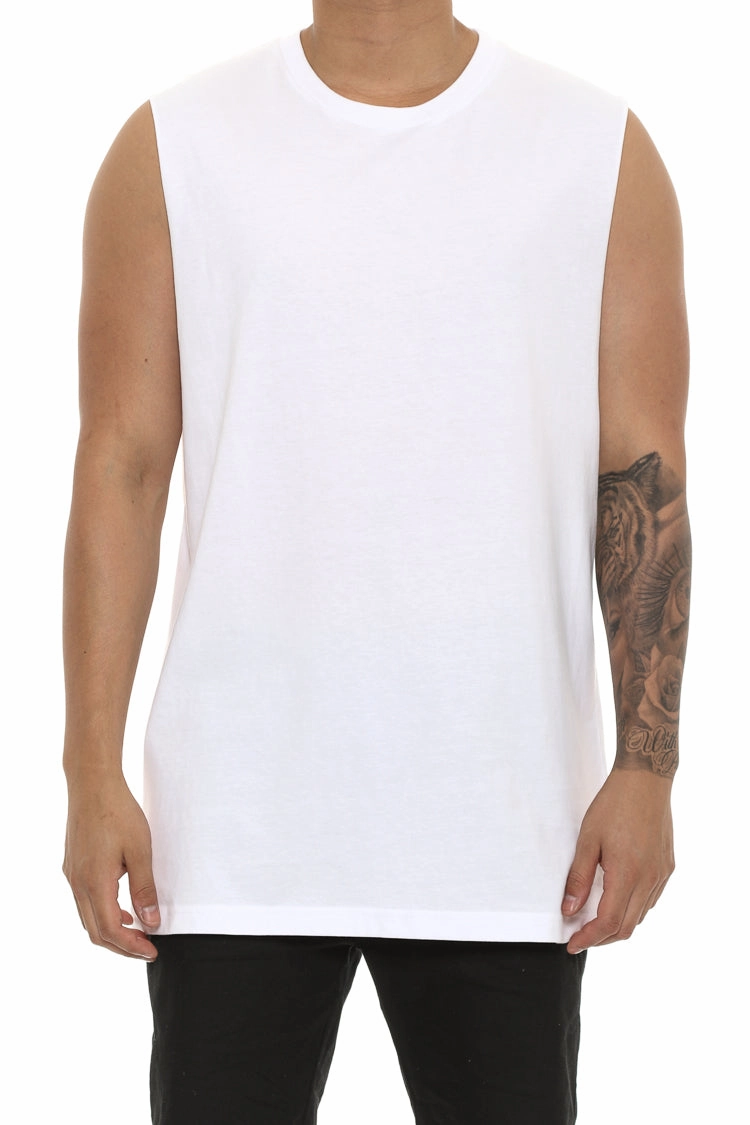 FlexibleKnit Goat Crew Blank Muscle White