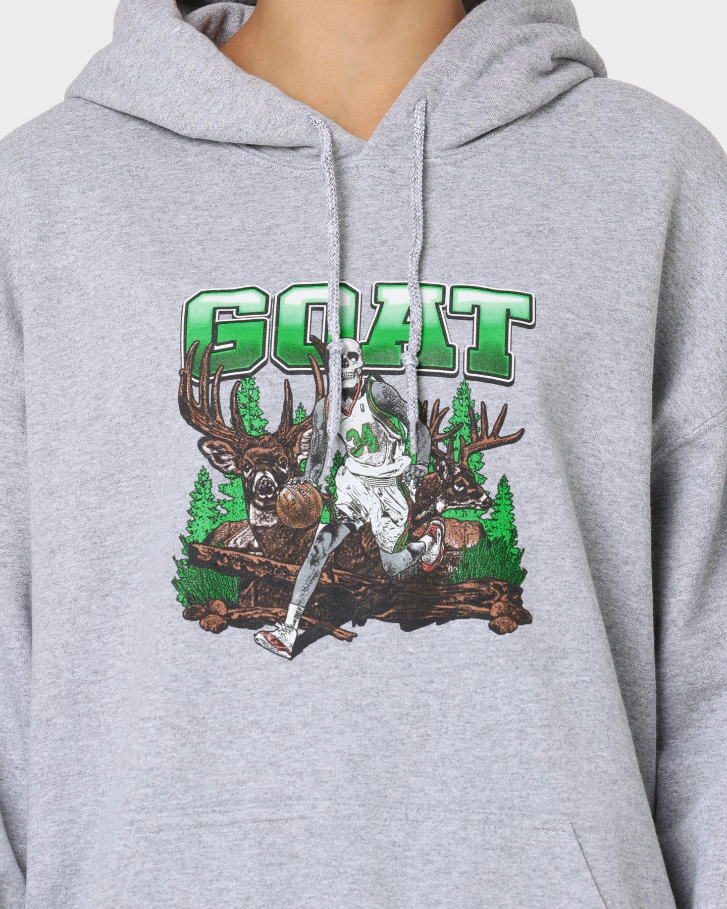 Goat Crew Buck Hunter Hoodie Grey Recycled Polyester Program