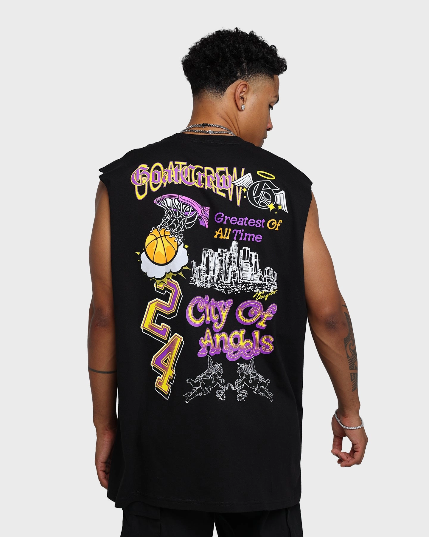 Layering Essential Street Comfort Goat Crew City Of Angels Muscle T-Shirt Black