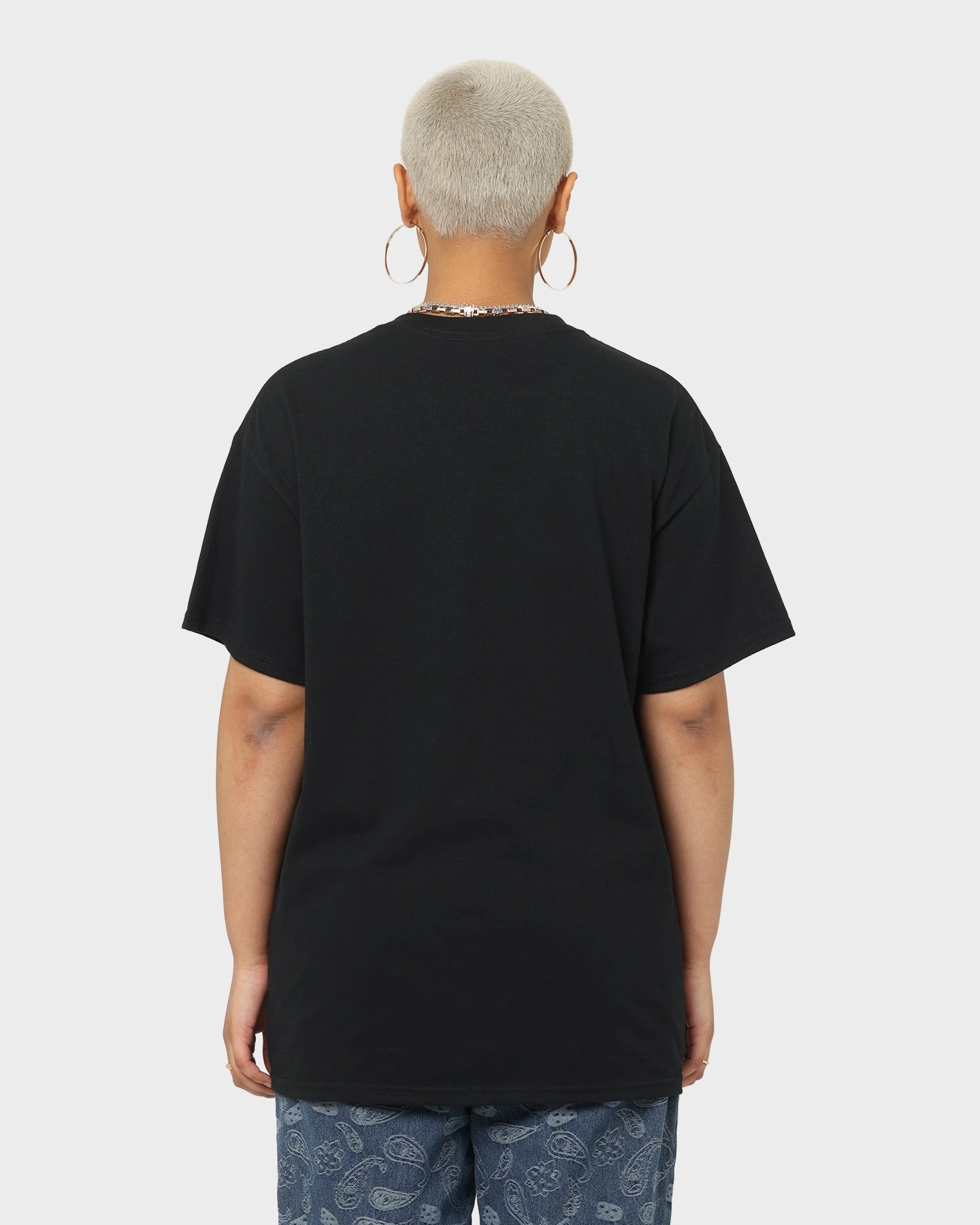 Goat Crew Drip Logo T-Shirt Black/Blue/Orange AntiPilling Treatment