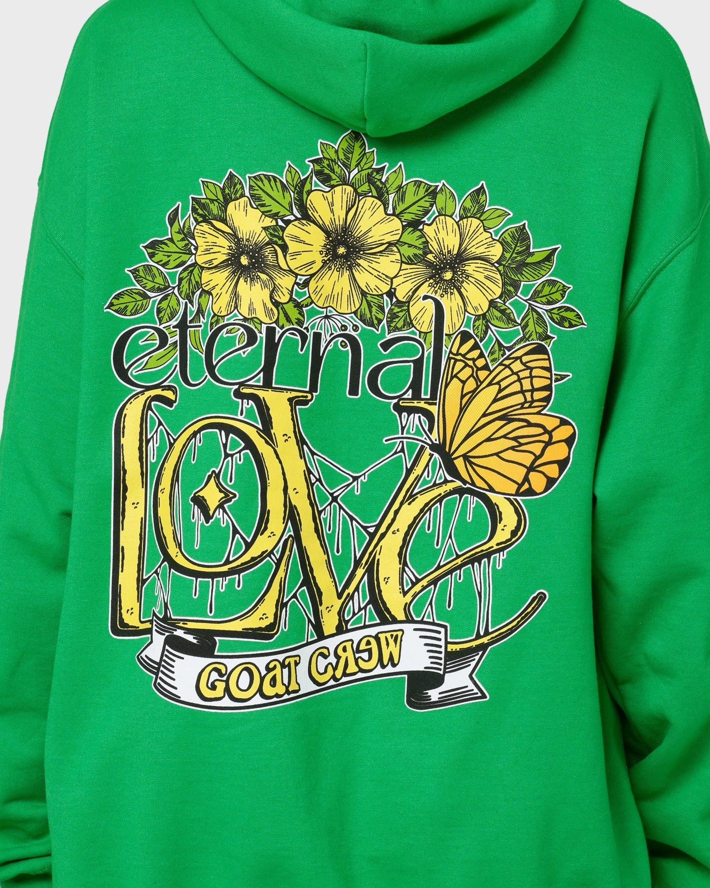 Goat Crew Eternal Love Hoodie Green Mountain Climbing