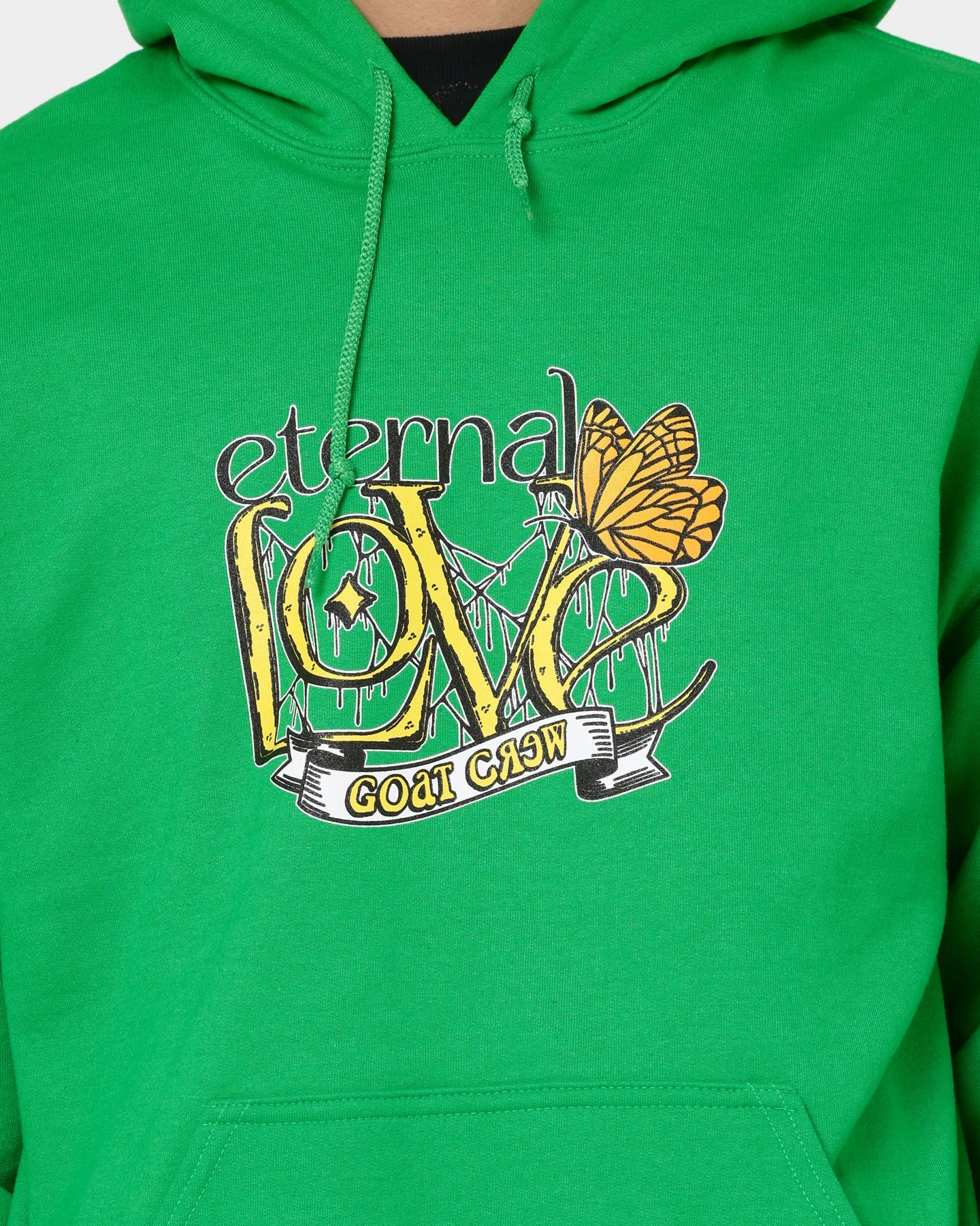 Trend Vibe Goat Crew Eternal Love Hoodie Green
