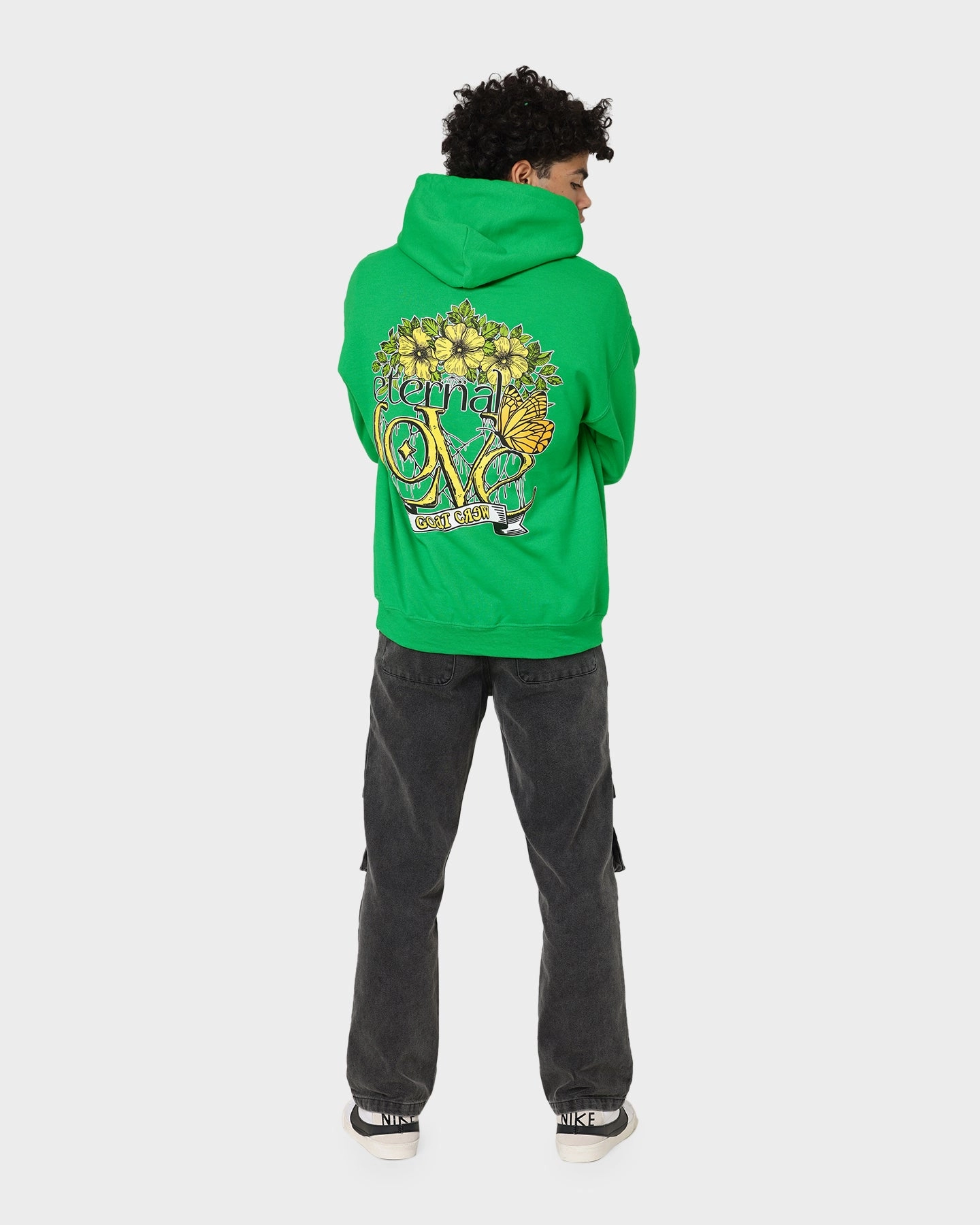 Goat Crew Eternal Love Hoodie Green Versatile Layering Piece