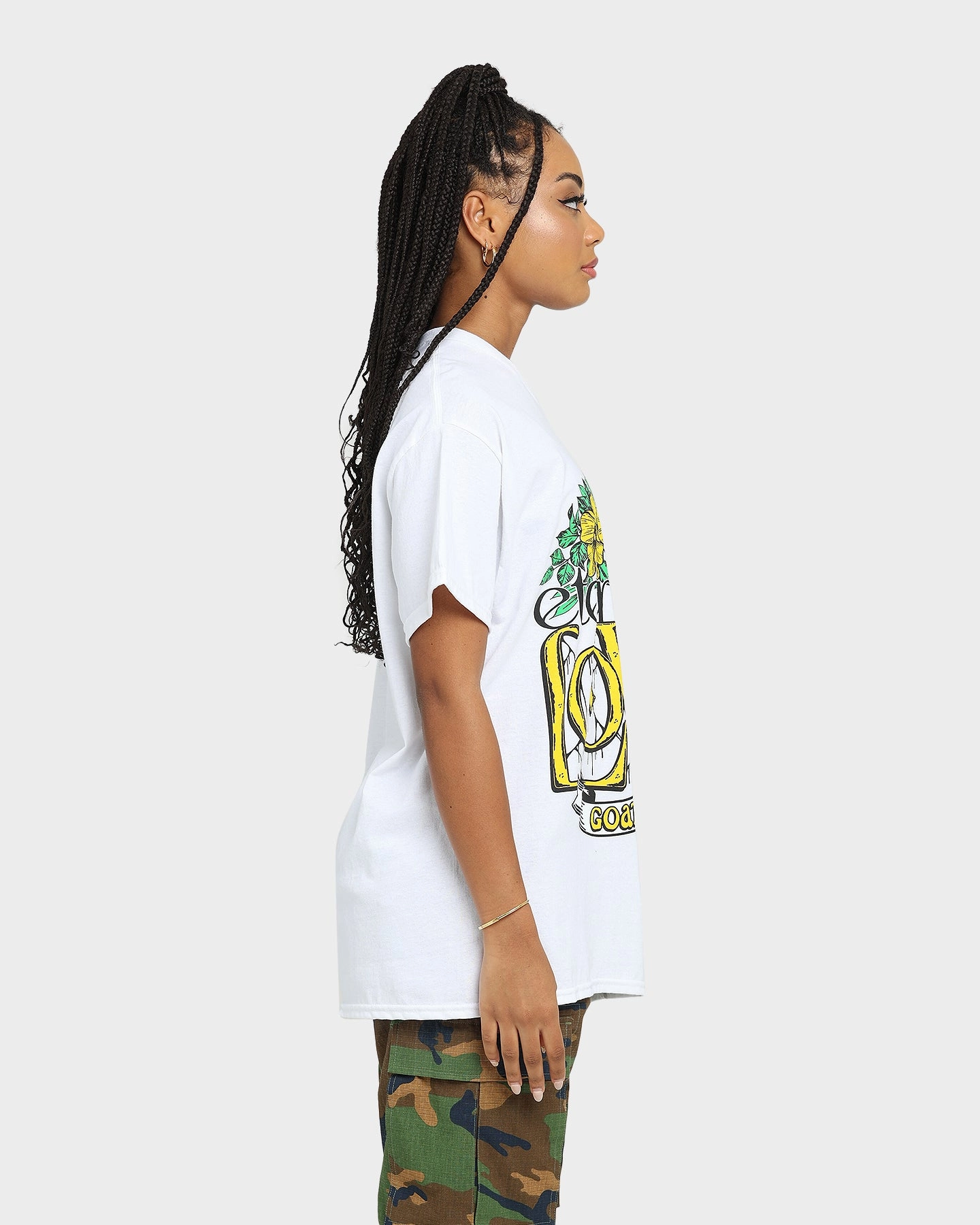 Comfortable and stylish Goat Crew Eternal Love Vintage T-Shirt White