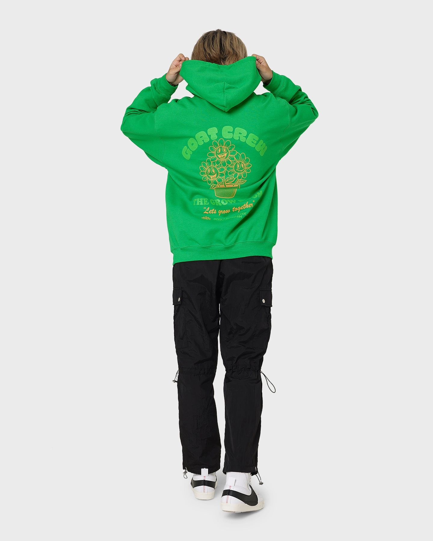 Compassion Goat Crew Grow Room Hoodie Green